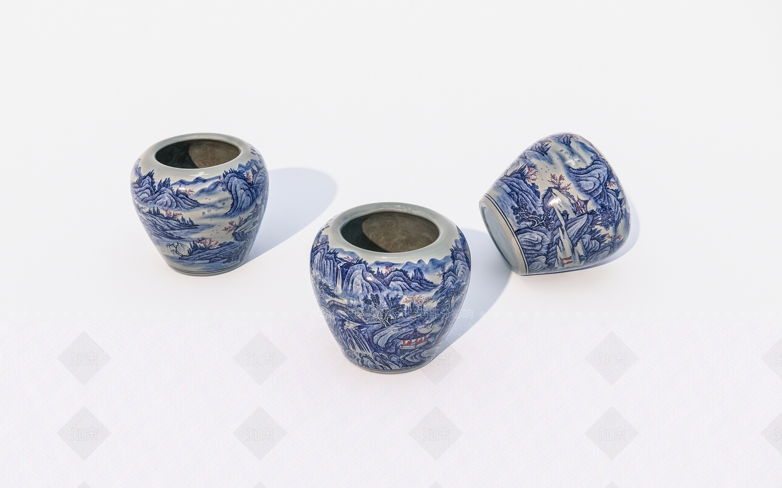 陶瓷罐子SU模型下载【ID:1162300437】