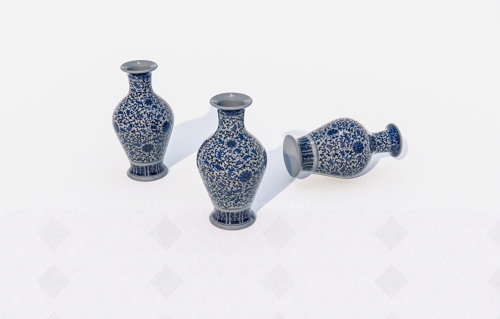 陶瓷花瓶SU模型下载【ID:1162300639】