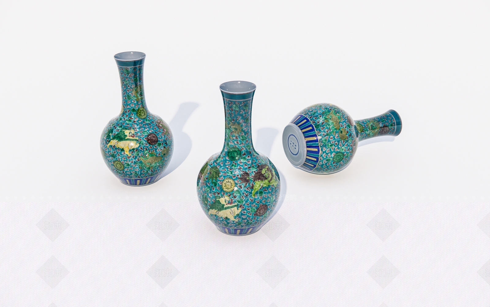 陶瓷瓶子SU模型下载【ID:1162305219】