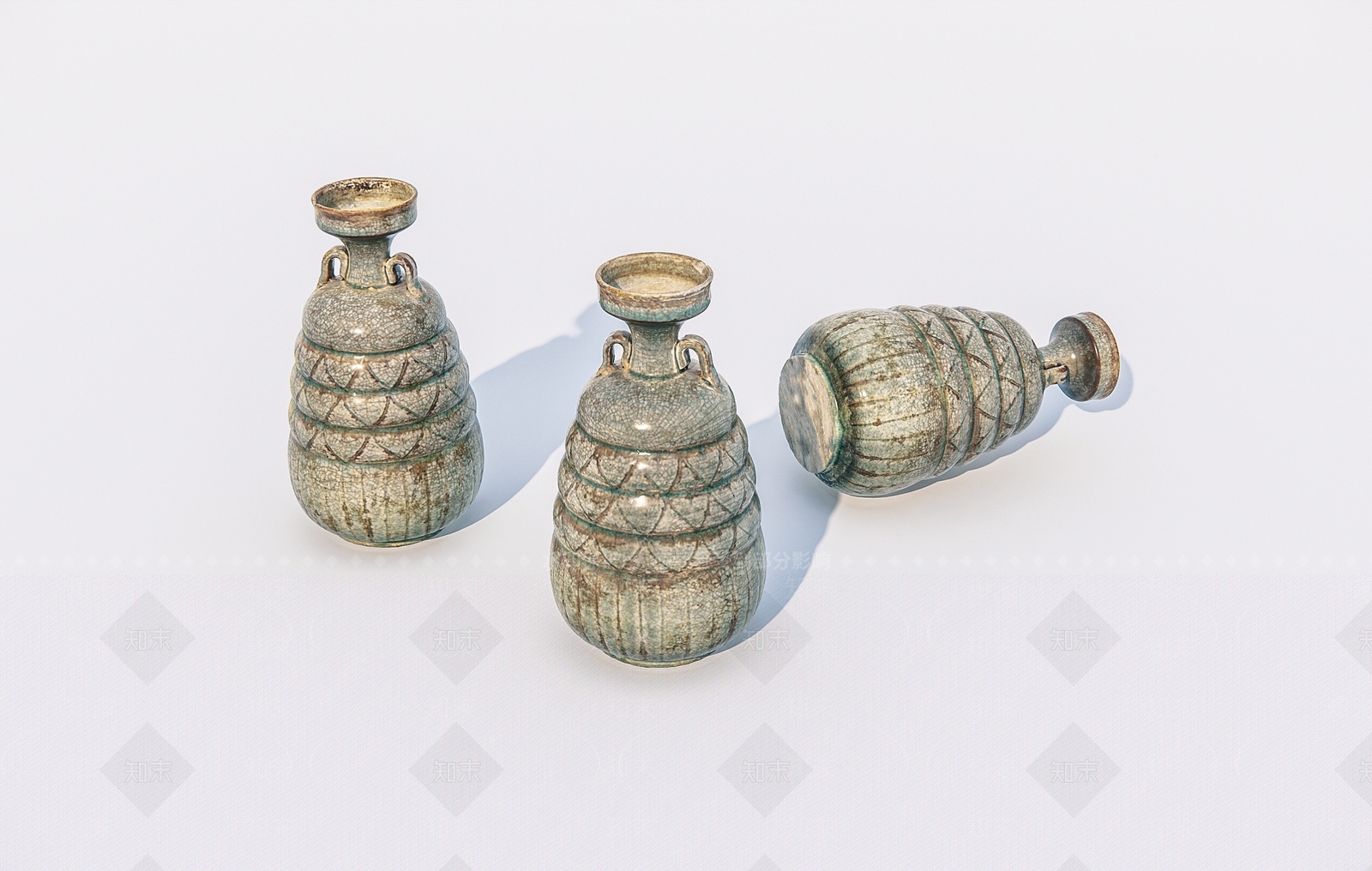 陶瓷瓶子SU模型下载【ID:1162305517】