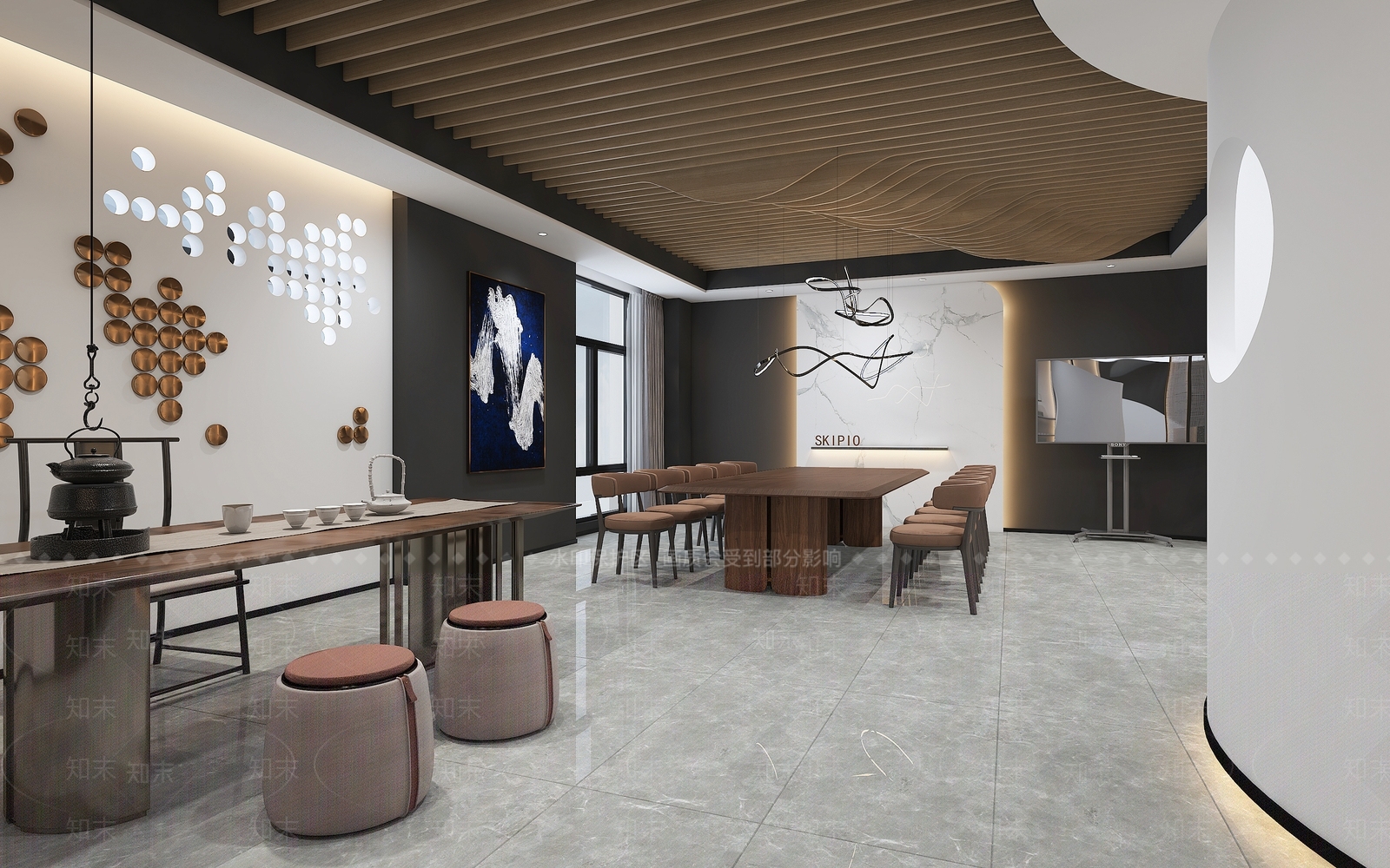 会议室3D模型下载【ID:1162312409】
