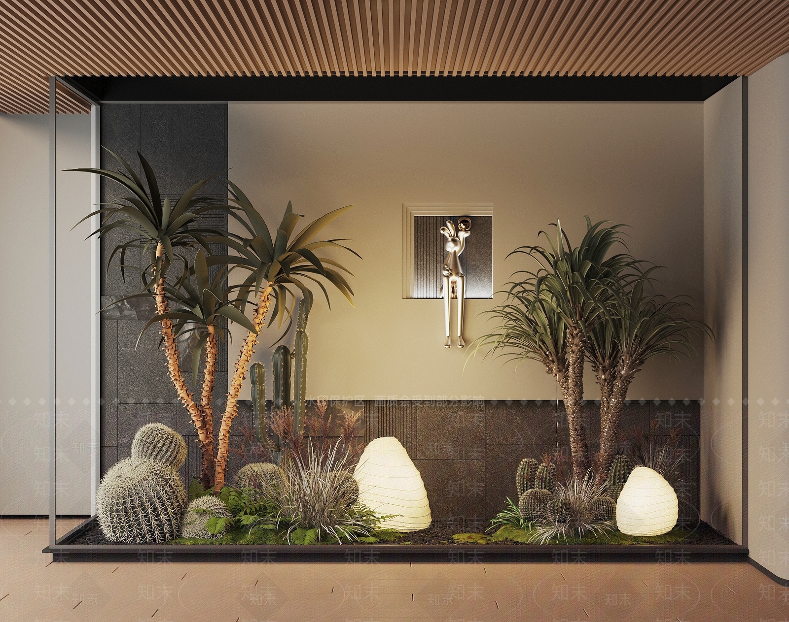 现代植物景观3D模型下载【ID:1162312543】