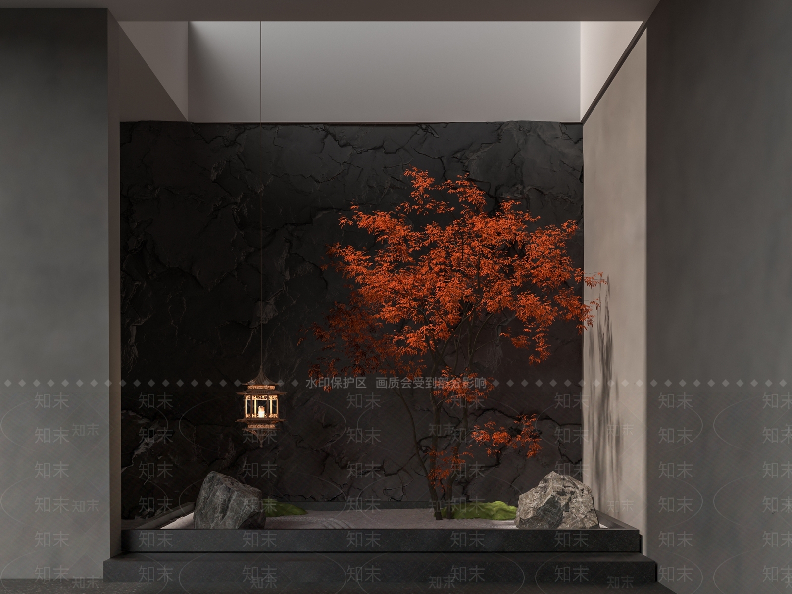 现代景观枫树3D模型下载【ID:1162312528】