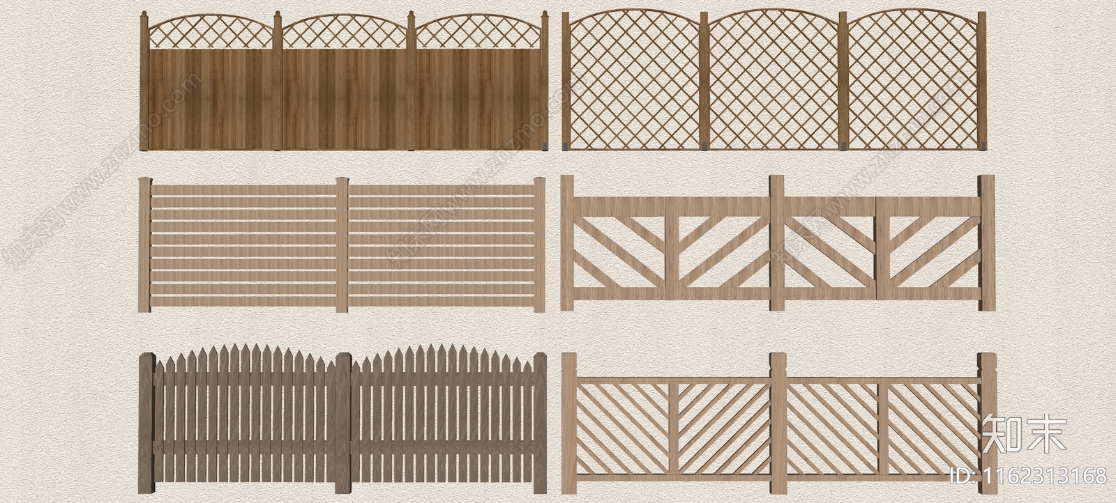 木栅栏SU模型下载【ID:1162313168】