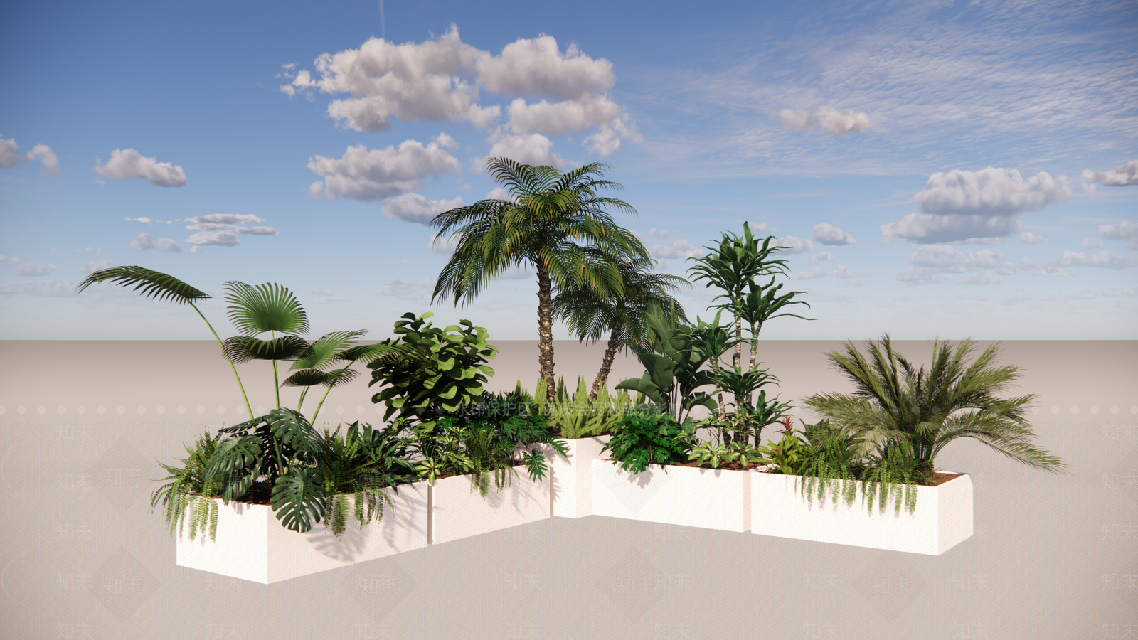 热带植物组合SU模型下载【ID:1162316522】