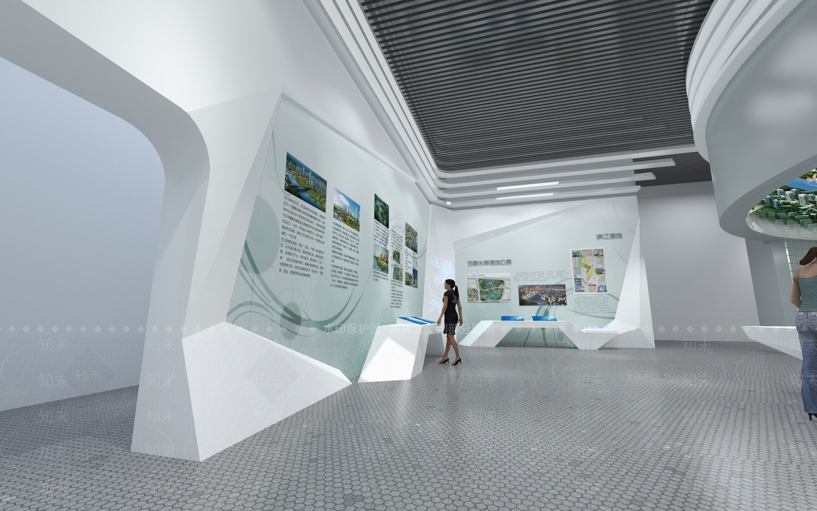 规划馆科技展厅3D模型下载【ID:1162316117】