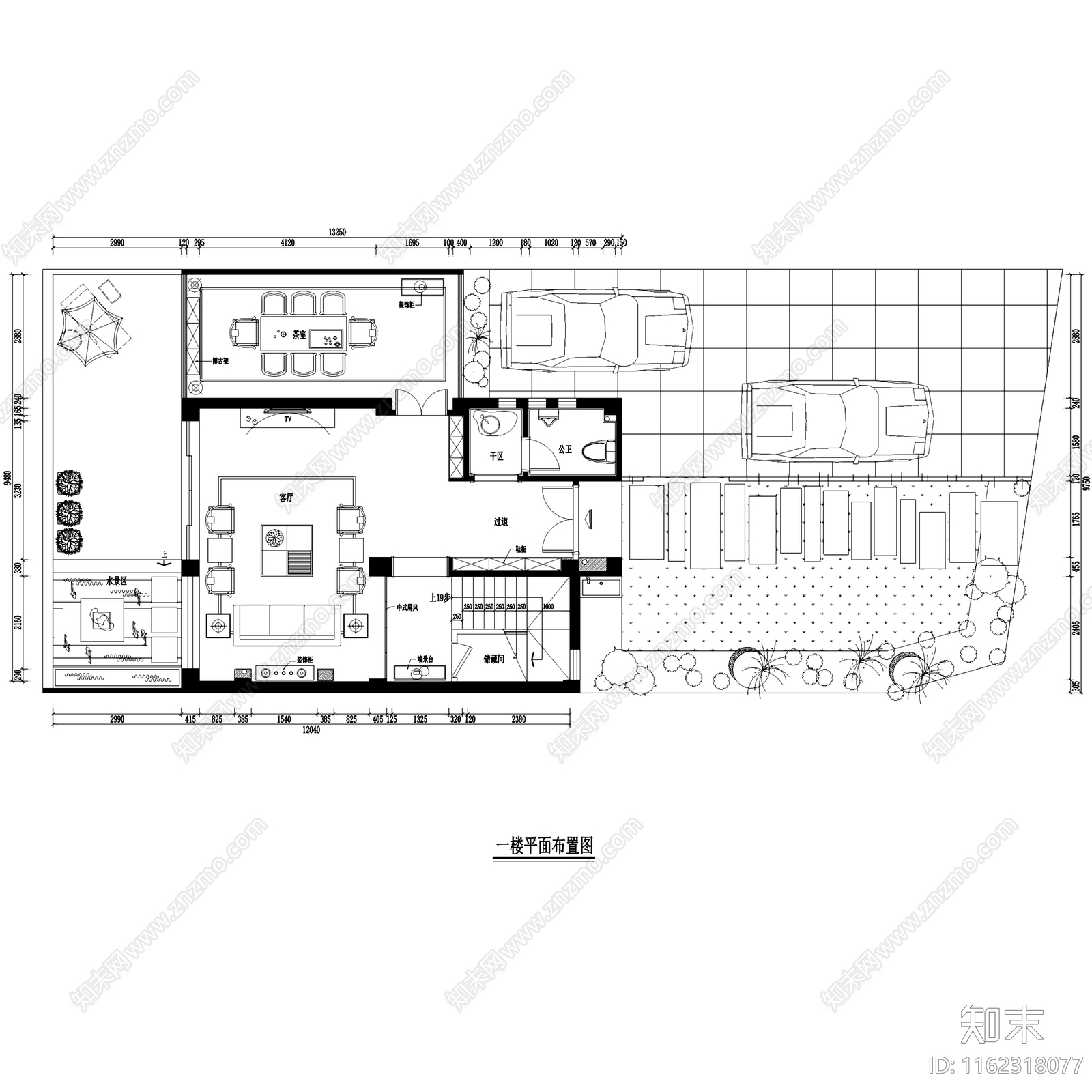 现代简约建瓯城市花园四层别墅室内家装cad施工图下载【ID:1162318077】