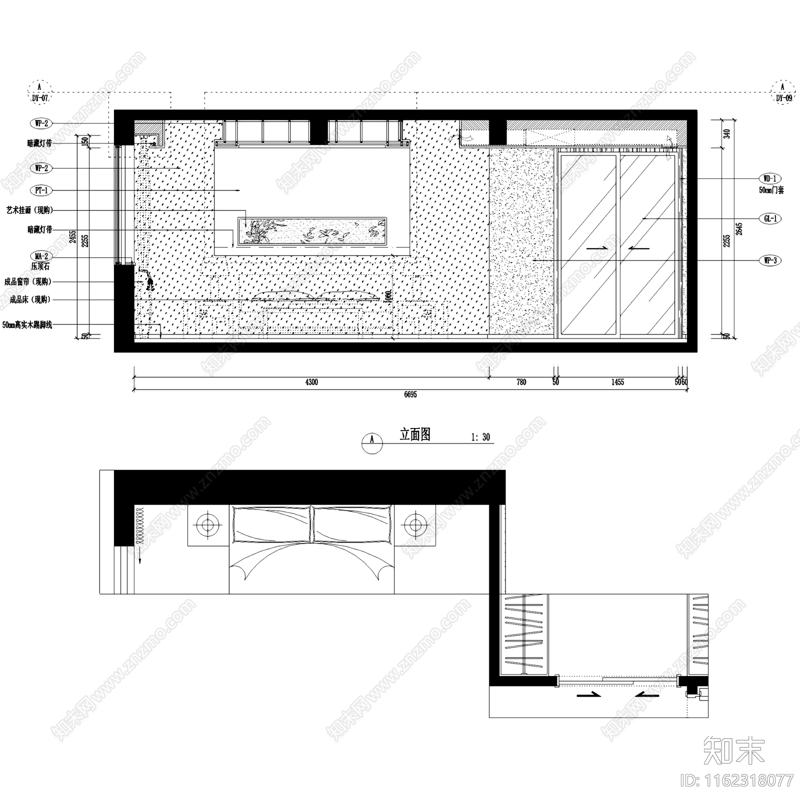 现代简约建瓯城市花园四层别墅室内家装cad施工图下载【ID:1162318077】