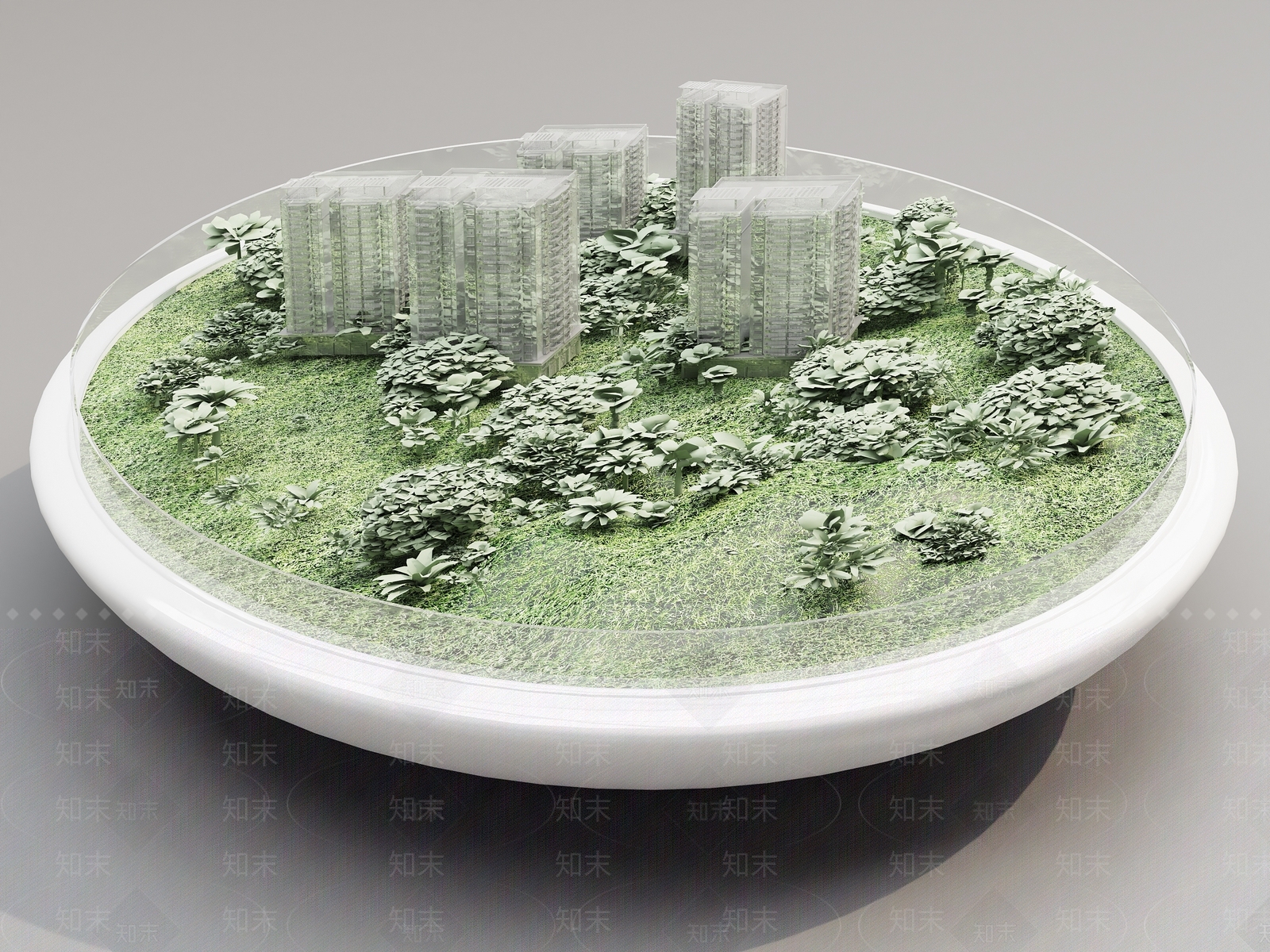 圆型沙盘3D模型下载【ID:1162318026】