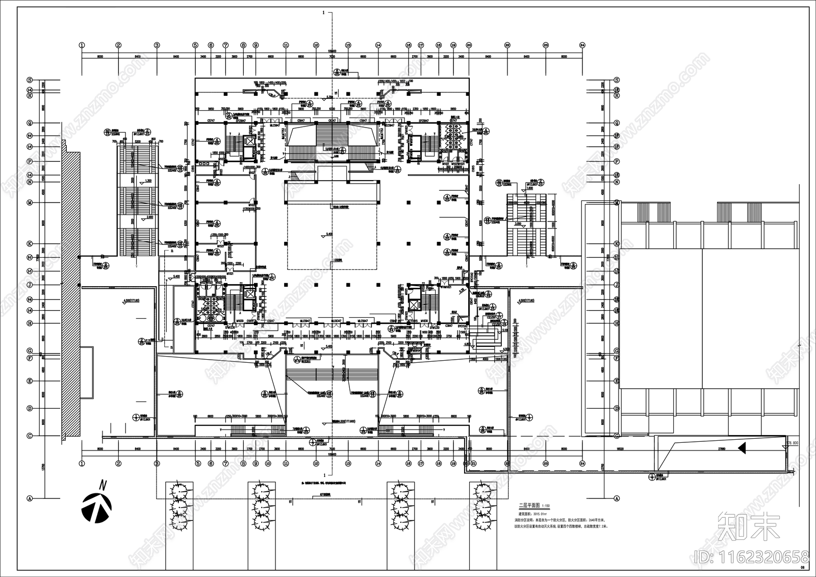 中式图书馆建施工图下载【ID:1162320658】