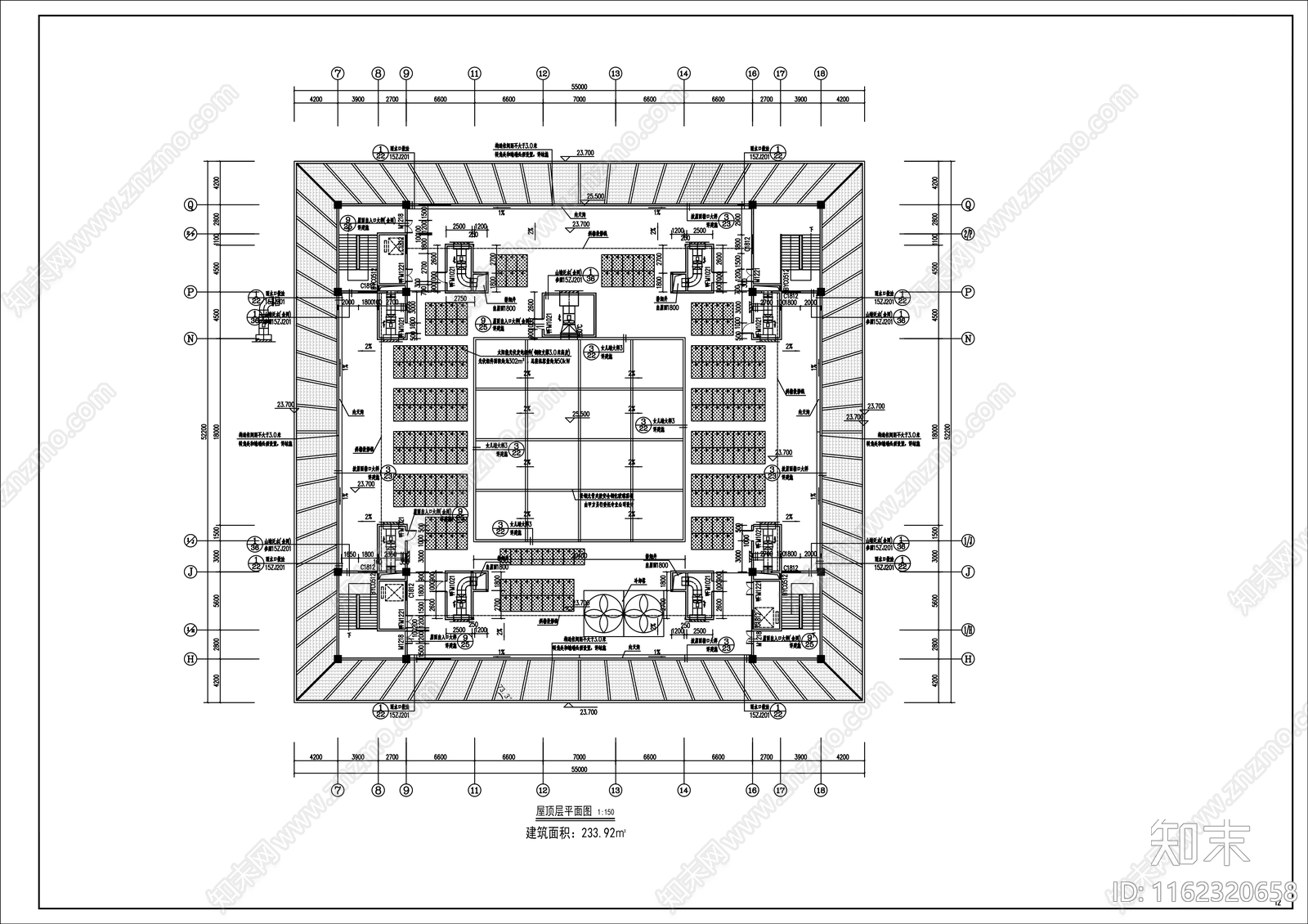 中式图书馆建施工图下载【ID:1162320658】