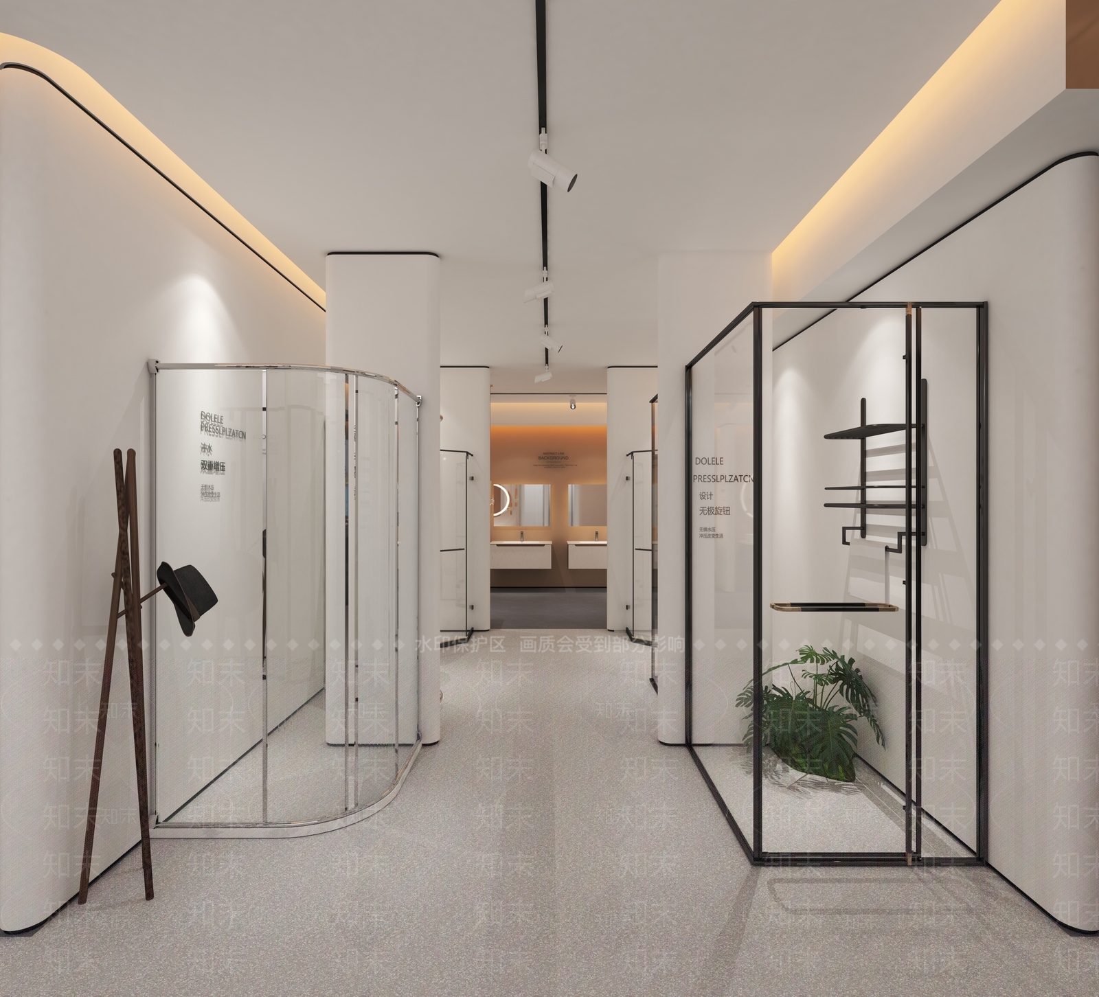 现代卫浴展厅3D模型下载【ID:1162326981】