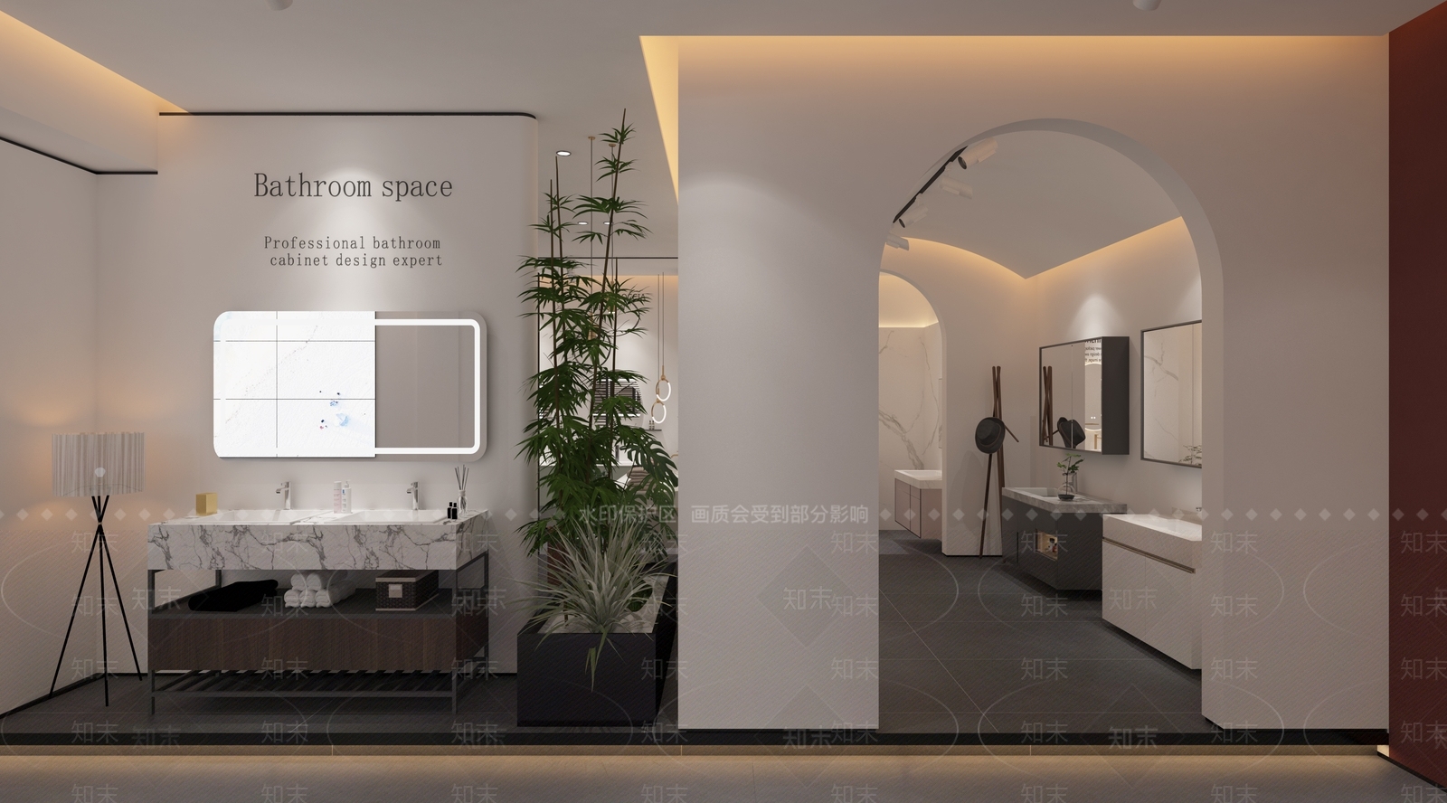 现代卫浴展厅3D模型下载【ID:1162327572】