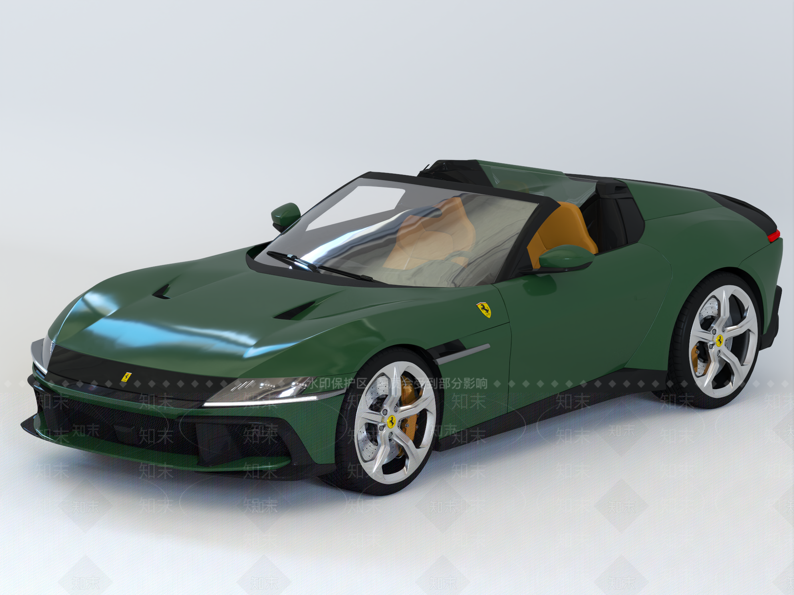 现代法拉利汽车3D模型下载【ID:1162335563】