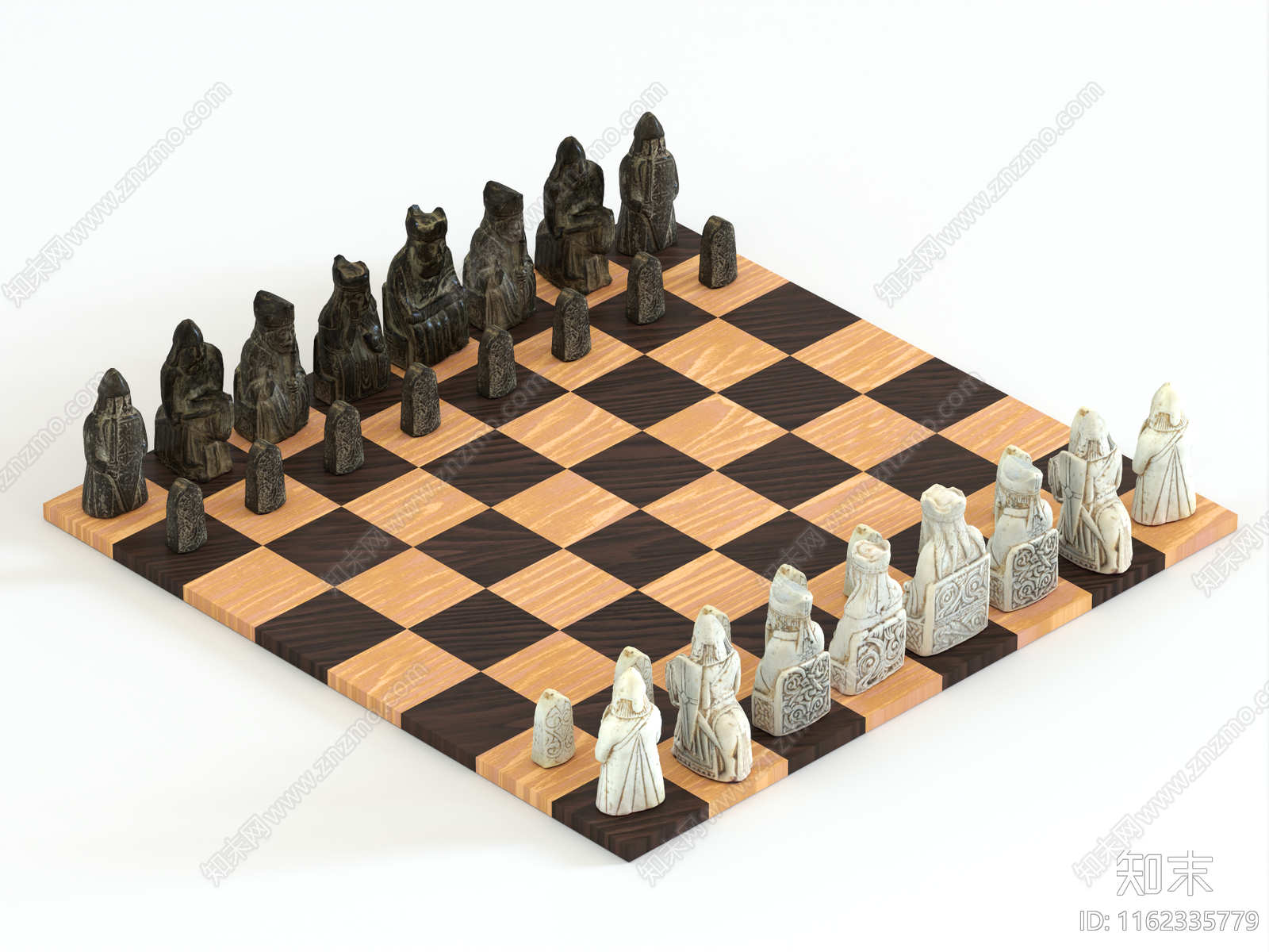 现代国际象棋3D模型下载【ID:1162335779】