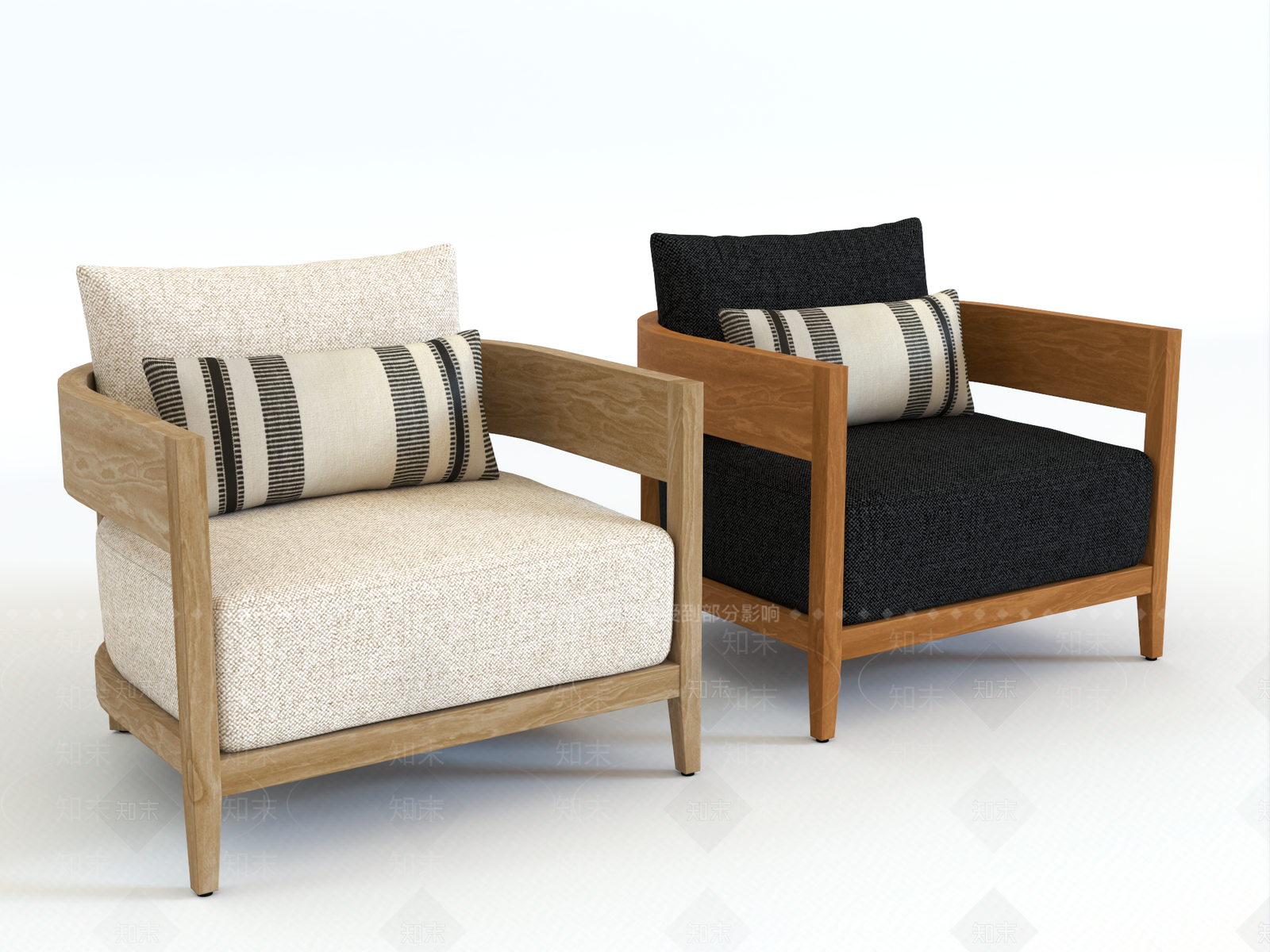 现代沙发椅3D模型下载【ID:1162335975】