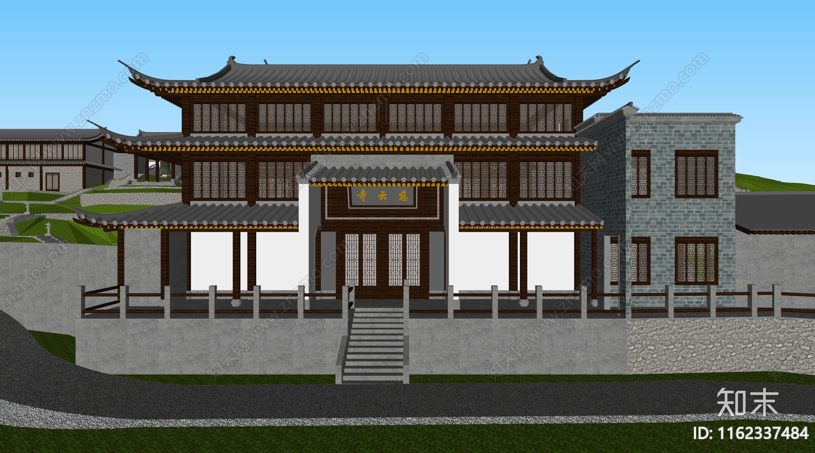 古建SU模型下载【ID:1162337484】