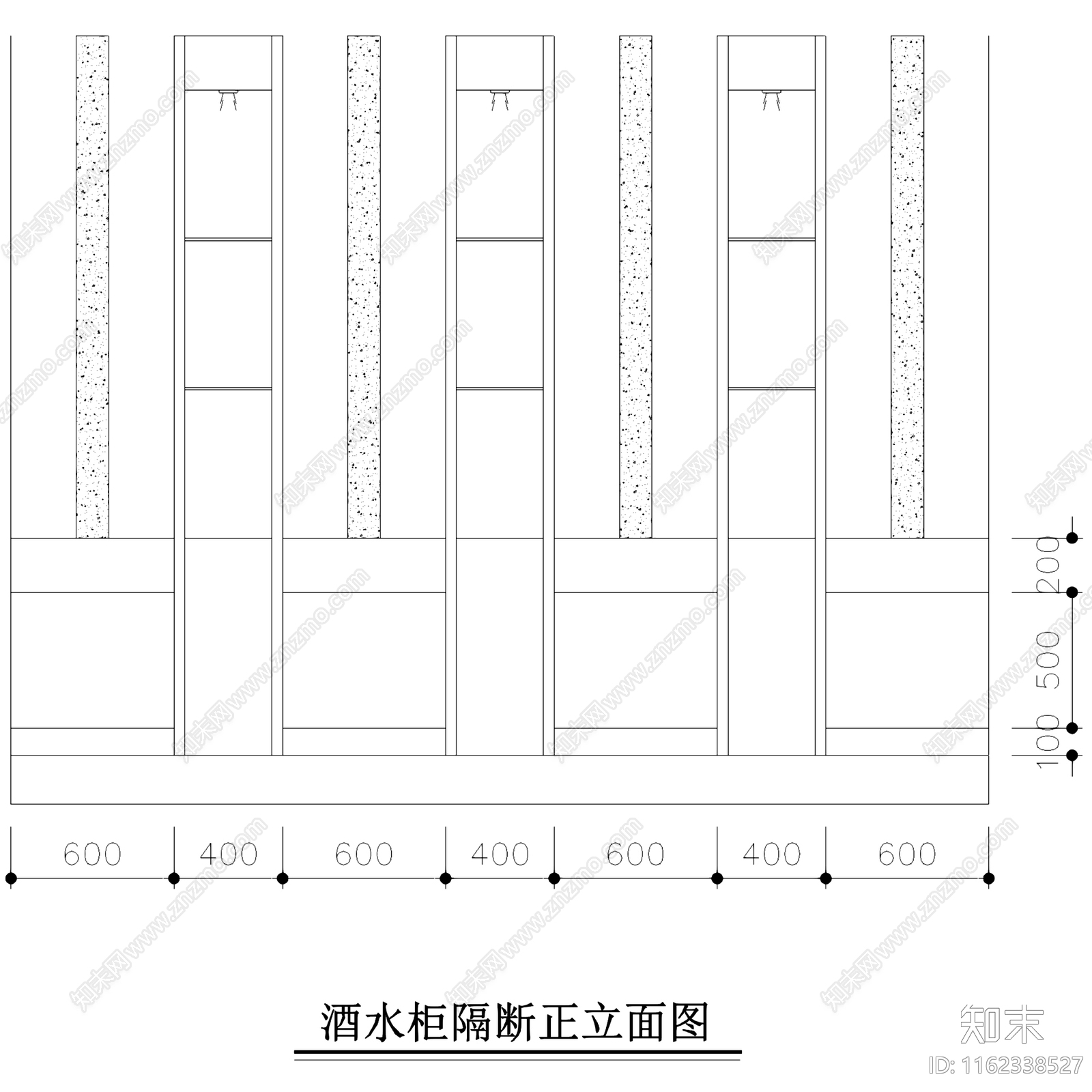 中式三层别墅室内家装cad施工图下载【ID:1162338527】