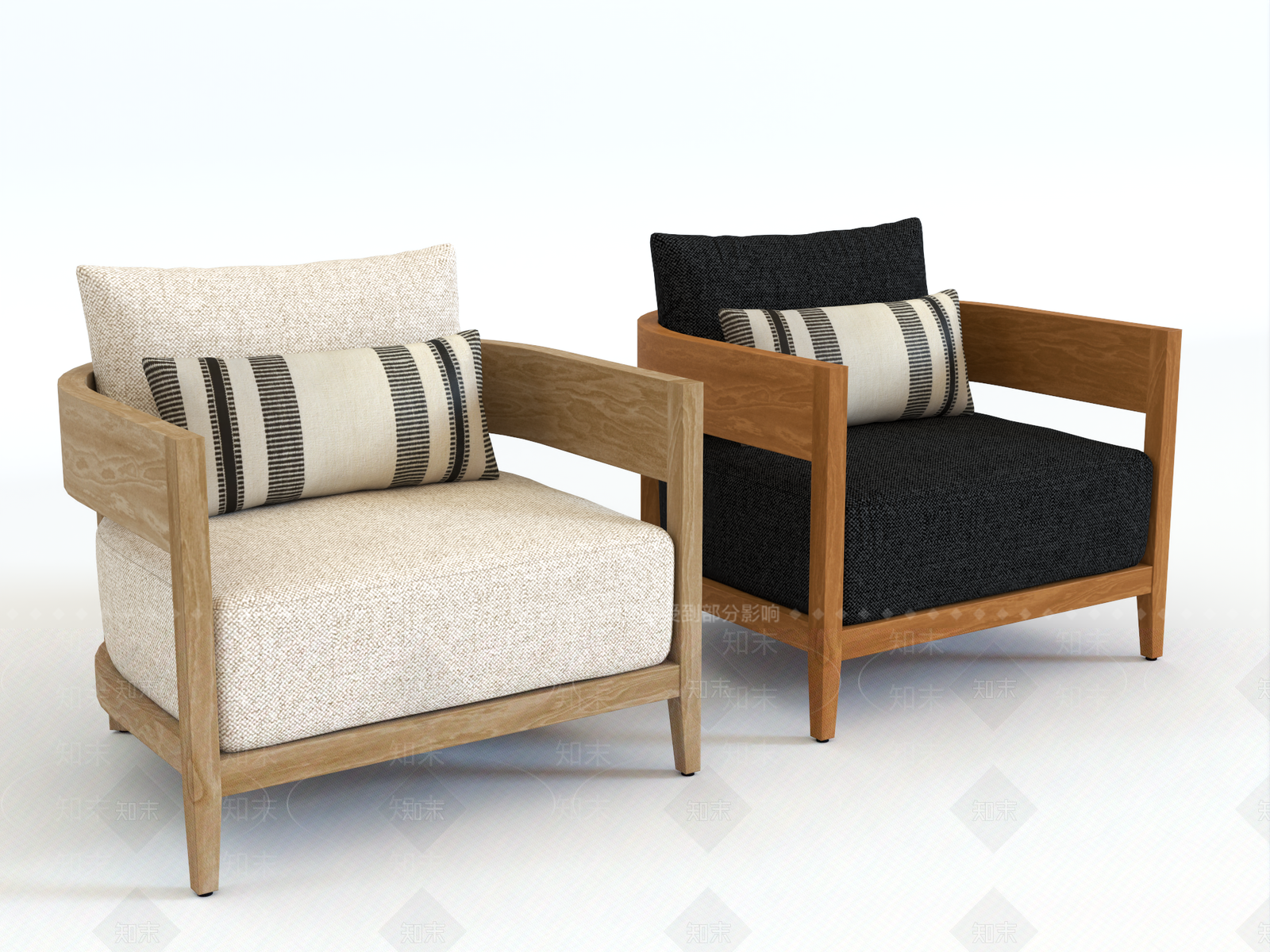 现代沙发椅SU模型下载【ID:1162339049】