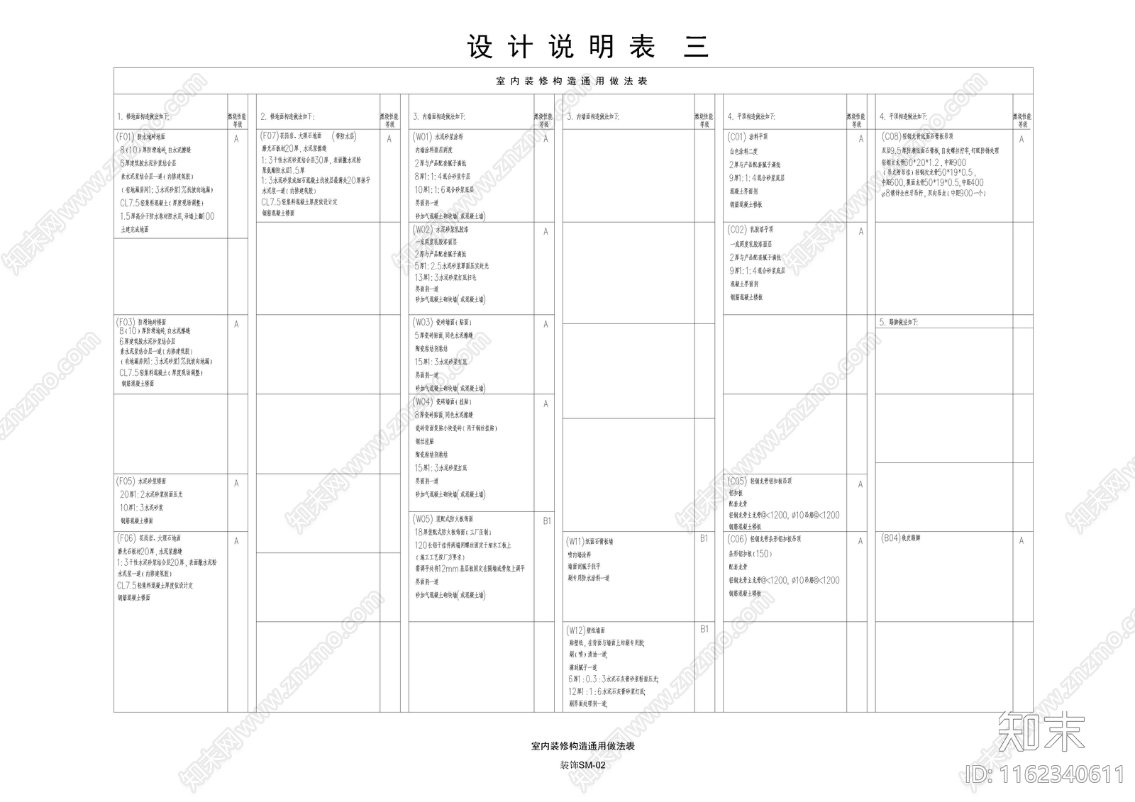 韩式餐厅目录设计说明材料表图库cad施工图下载【ID:1162340611】