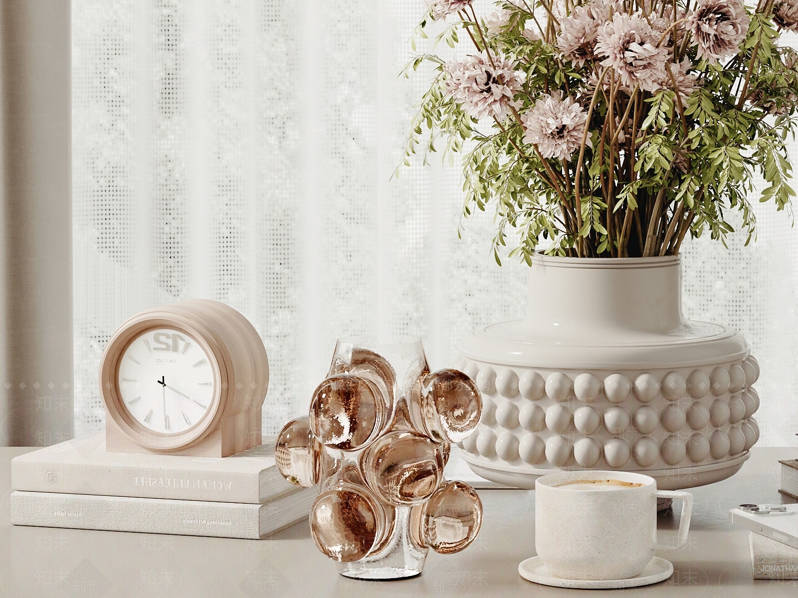 现代饰品摆件组合3D模型下载【ID:1162346787】