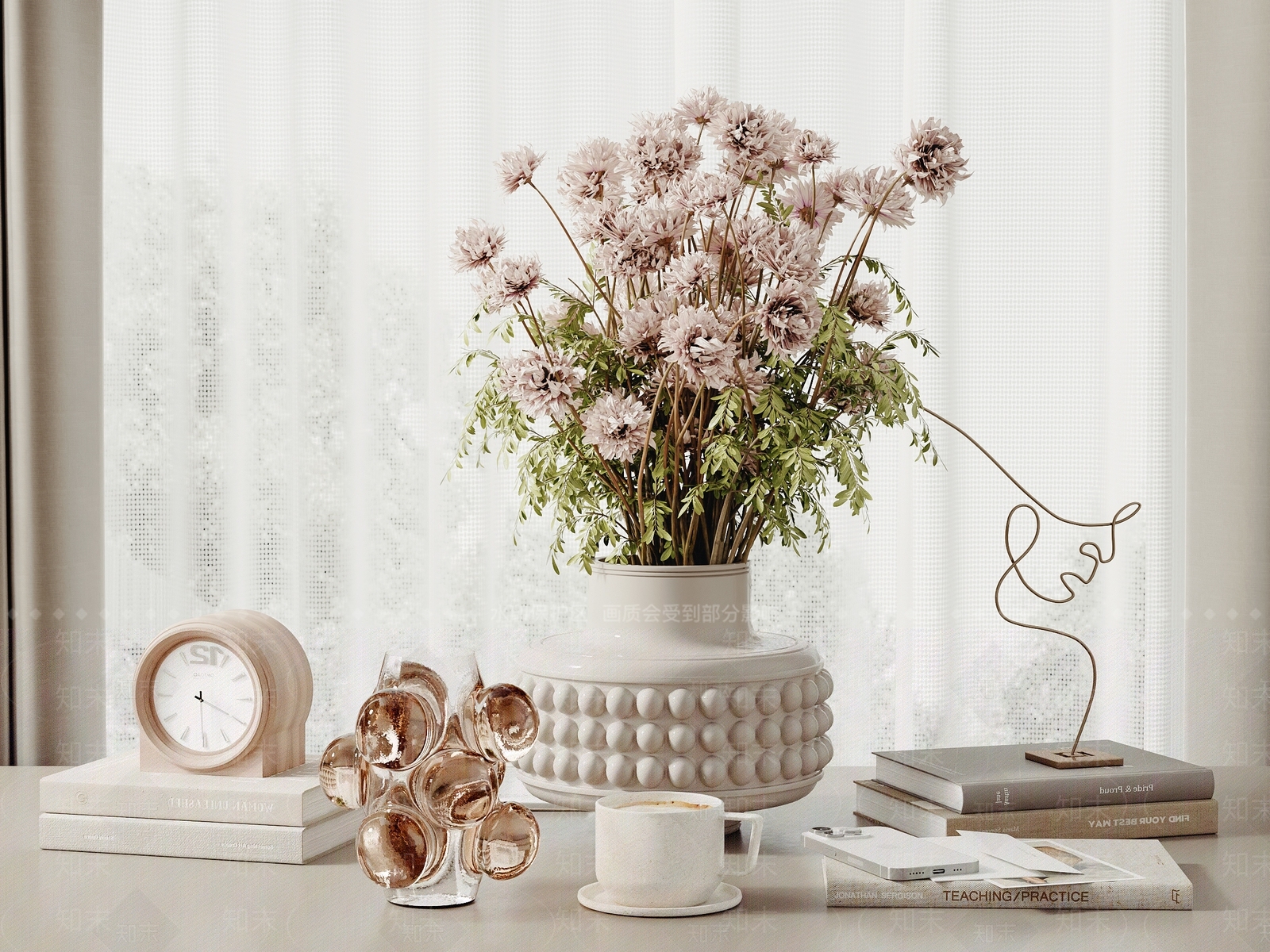 现代饰品摆件组合3D模型下载【ID:1162346787】