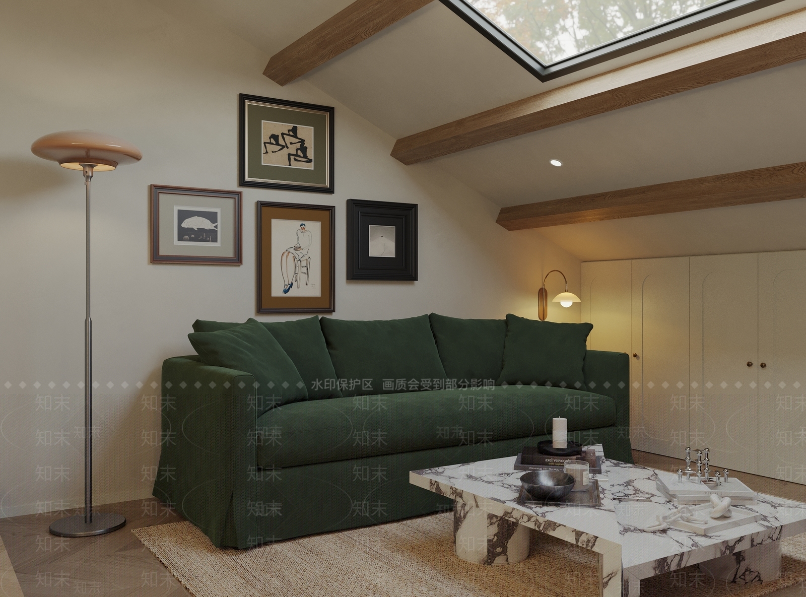 法式中古小客厅3D模型下载【ID:1162350826】