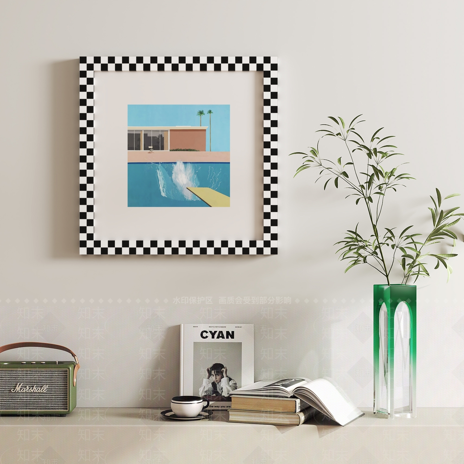 现代简约装饰画SU模型下载【ID:1162354560】