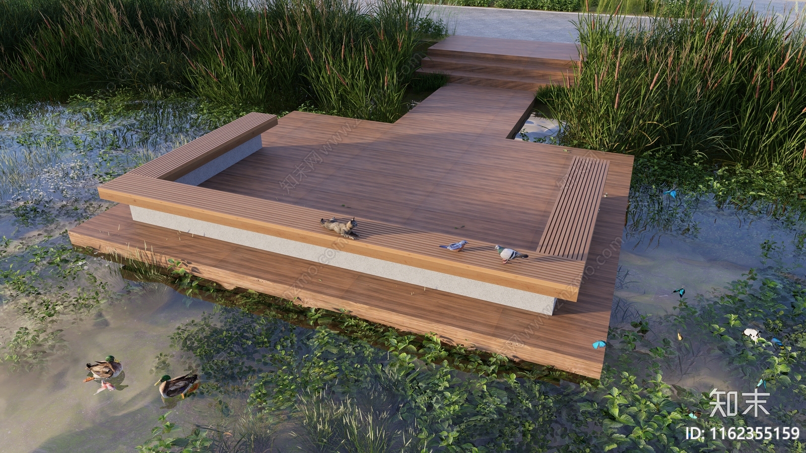 滨水平台SU模型下载【ID:1162355159】