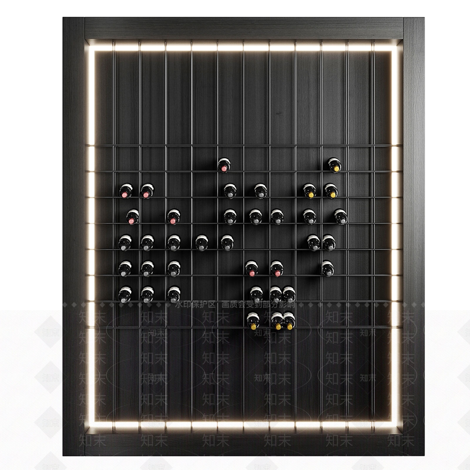 酒柜3D模型下载【ID:1166768642】