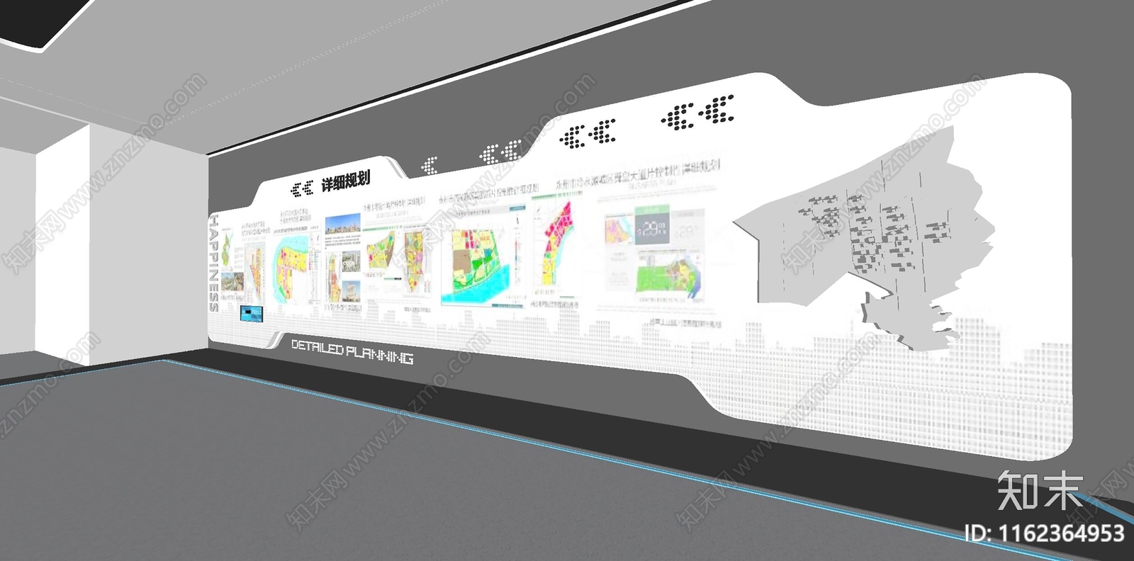 文化图文展板SU模型下载【ID:1162364953】