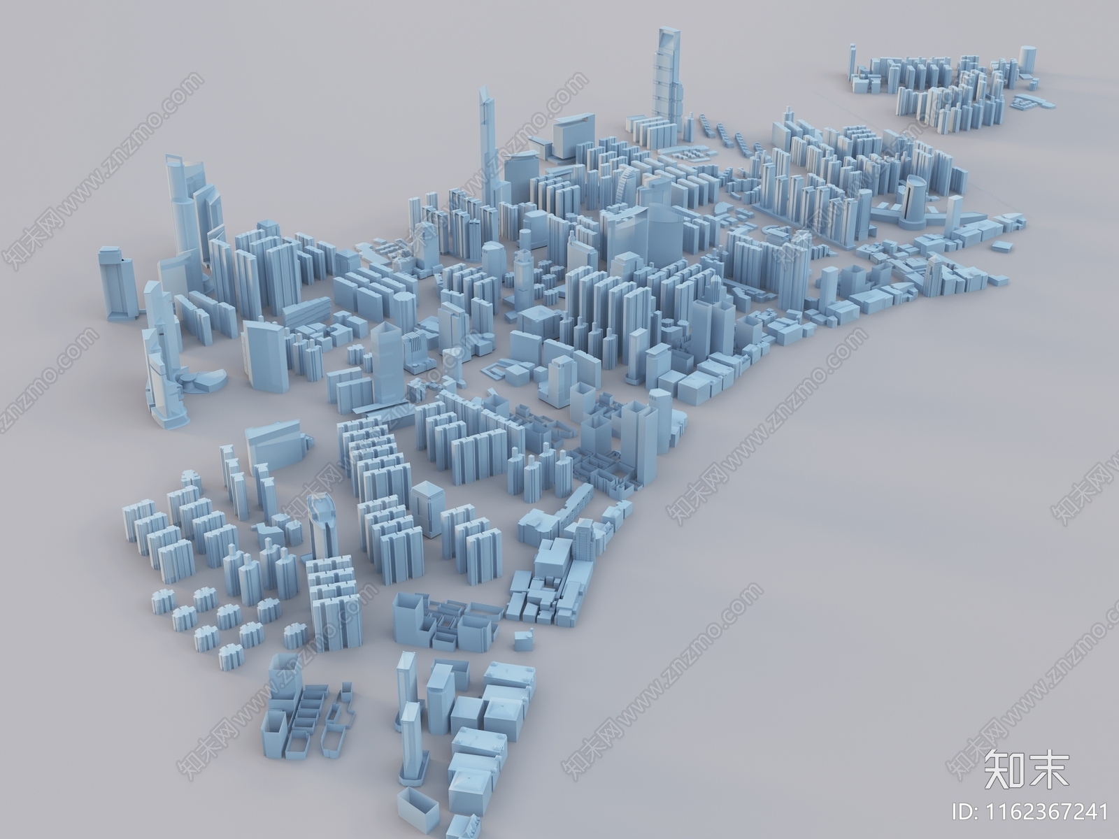 现代规划建筑3D模型下载【ID:1162367241】