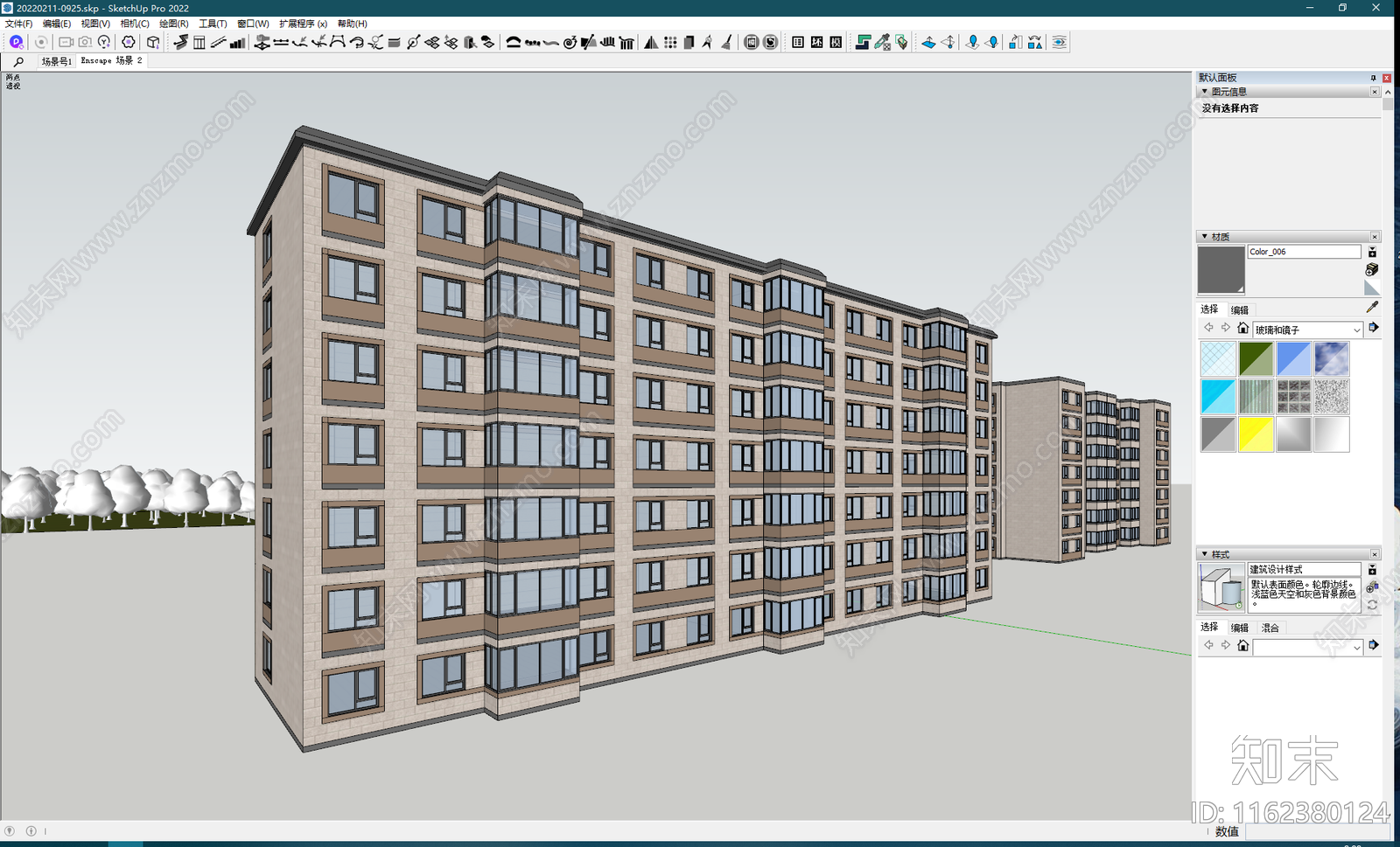 老旧小区改造SU模型下载【ID:1162380124】