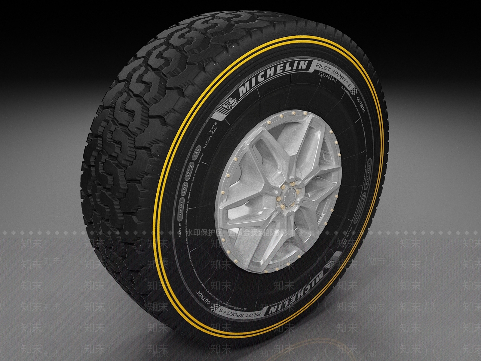 轮胎3D模型下载【ID:1162383728】