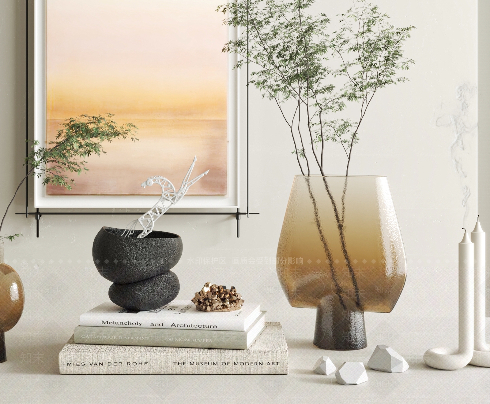 现代饰品3D模型下载【ID:1162384125】