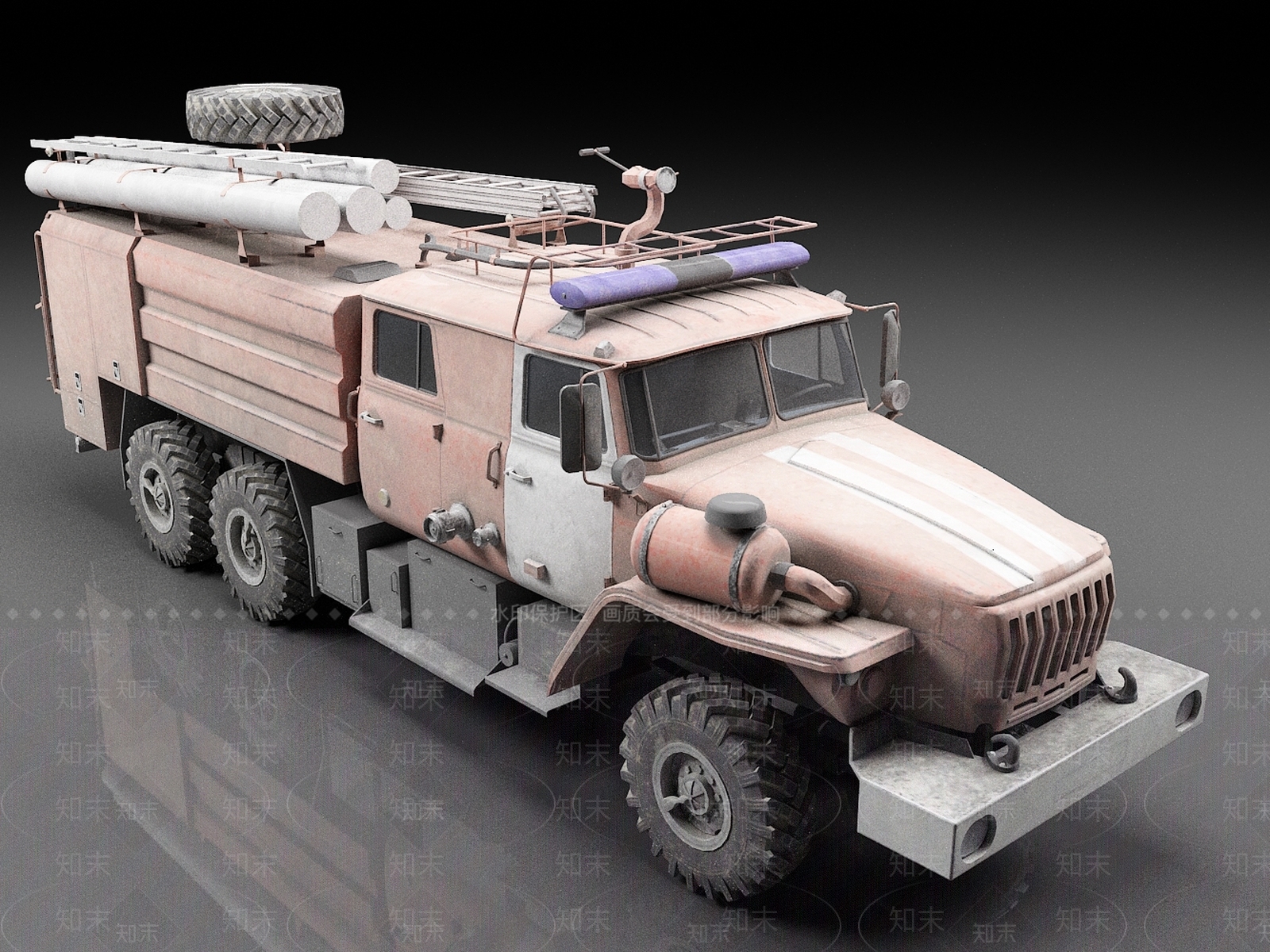 消防车3D模型下载【ID:1162386795】