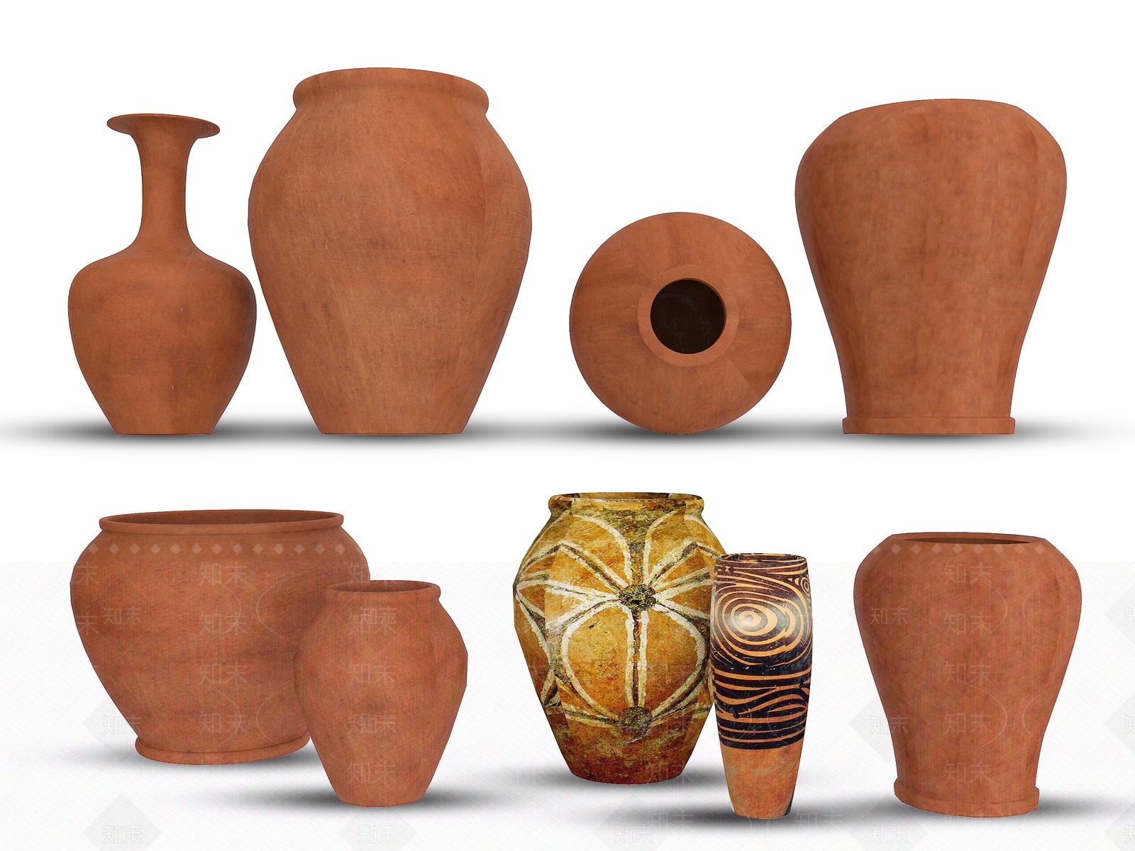 陶瓷器皿3D模型下载【ID:1162391322】