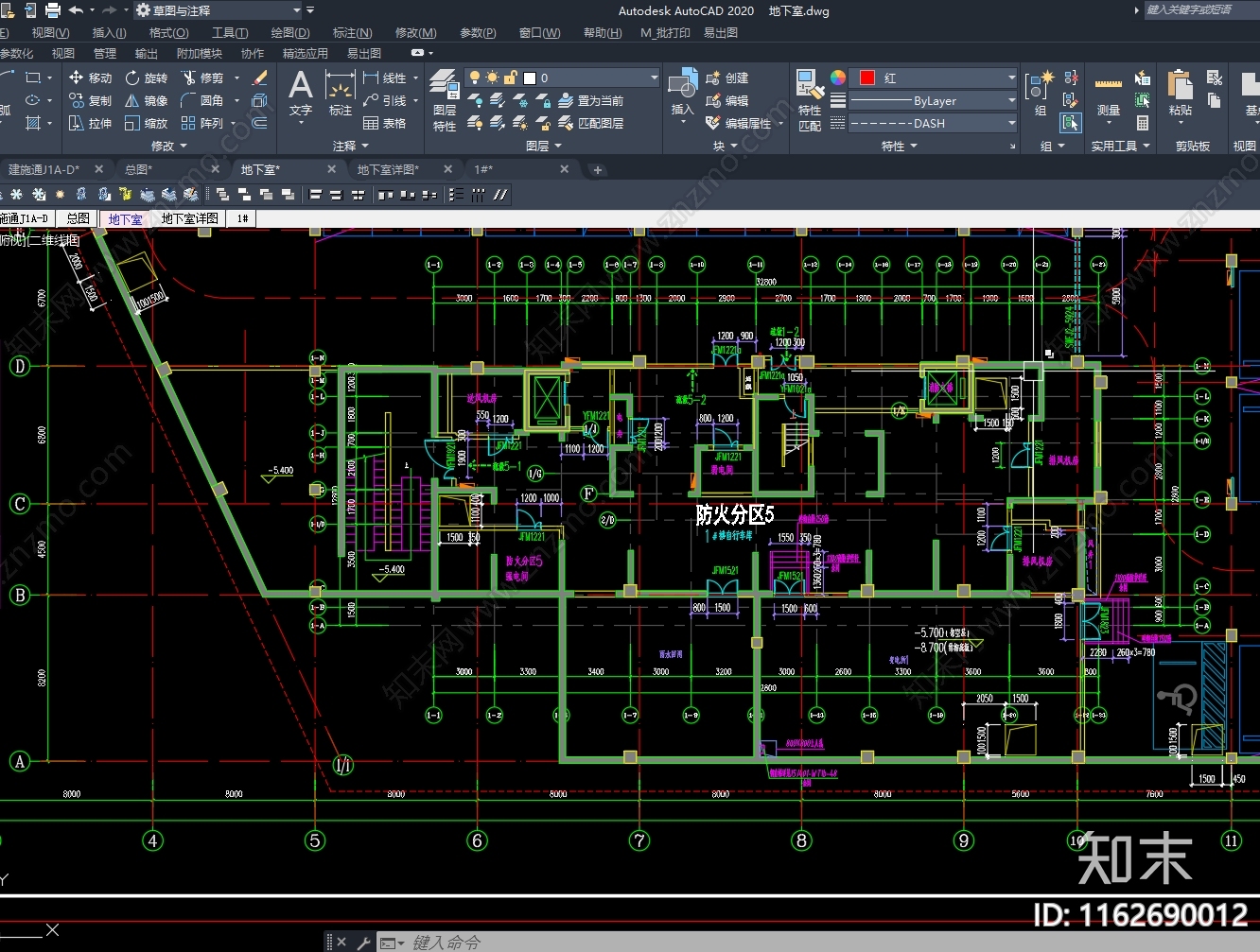 新中式住宅楼建筑南方高层建筑平面图施工图下载【ID:1162690012】