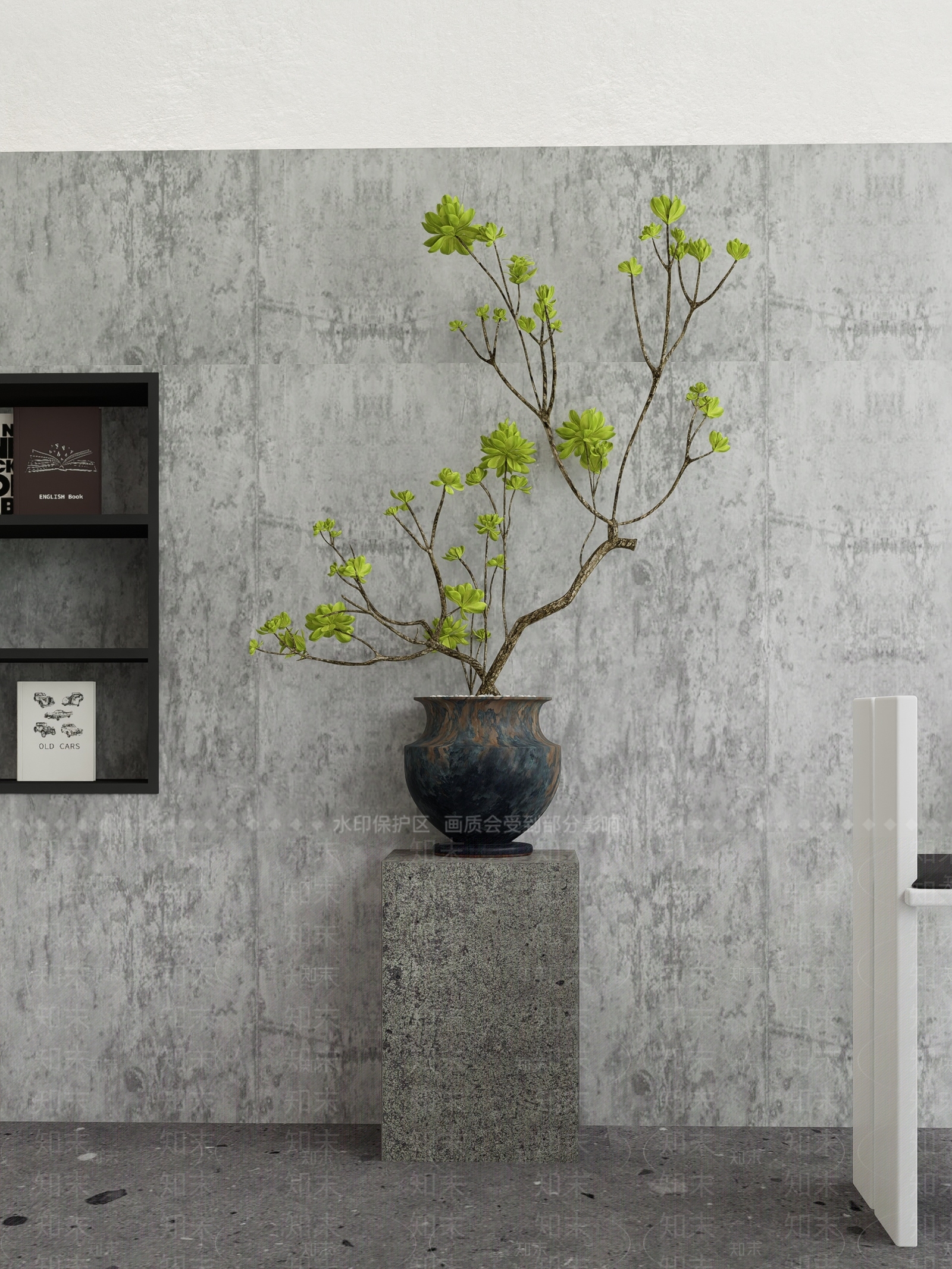 绿植盆栽SU模型下载【ID:1162402724】