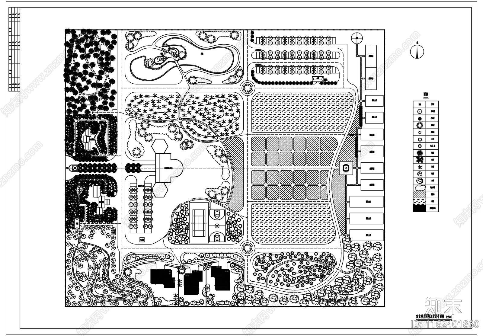 精品亲子农场规划平面图施工图下载【ID:1162401860】