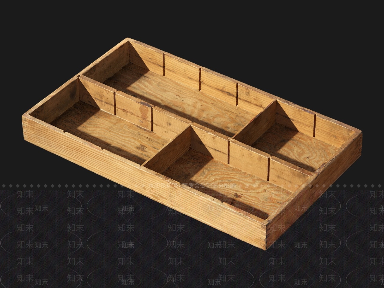 木制收纳盒3D模型下载【ID:1162408774】