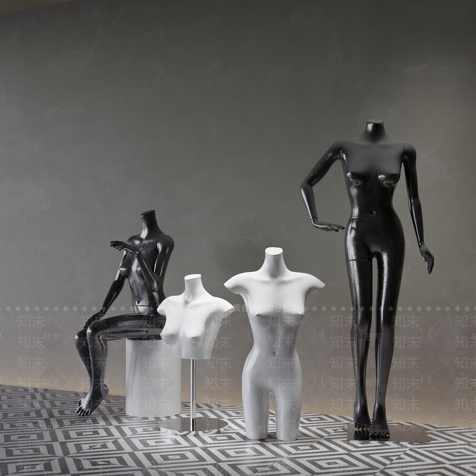 现代模特3D模型下载【ID:1162417222】