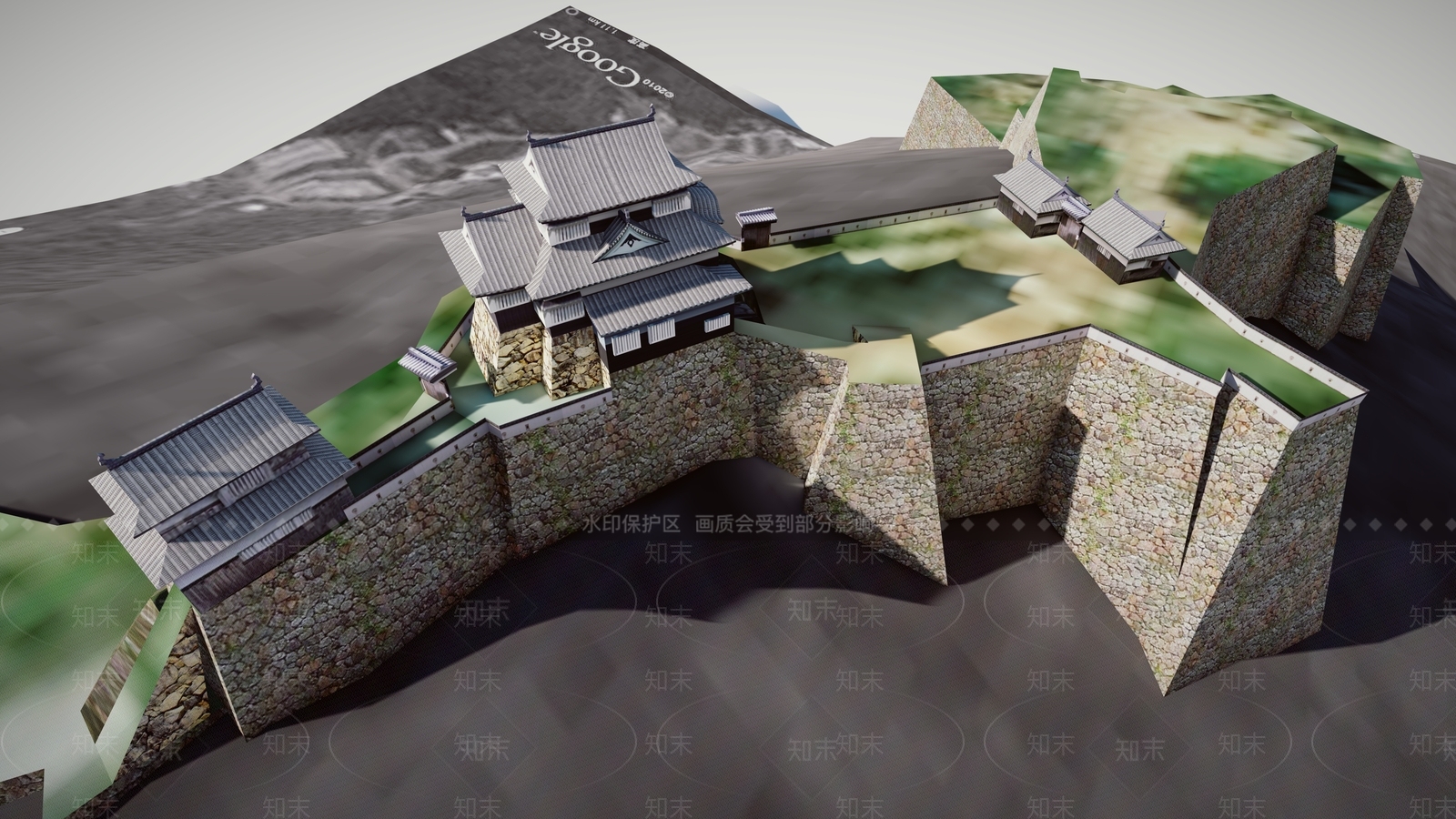 05日本古建筑城楼BichuSU模型下载【ID:1162420633】