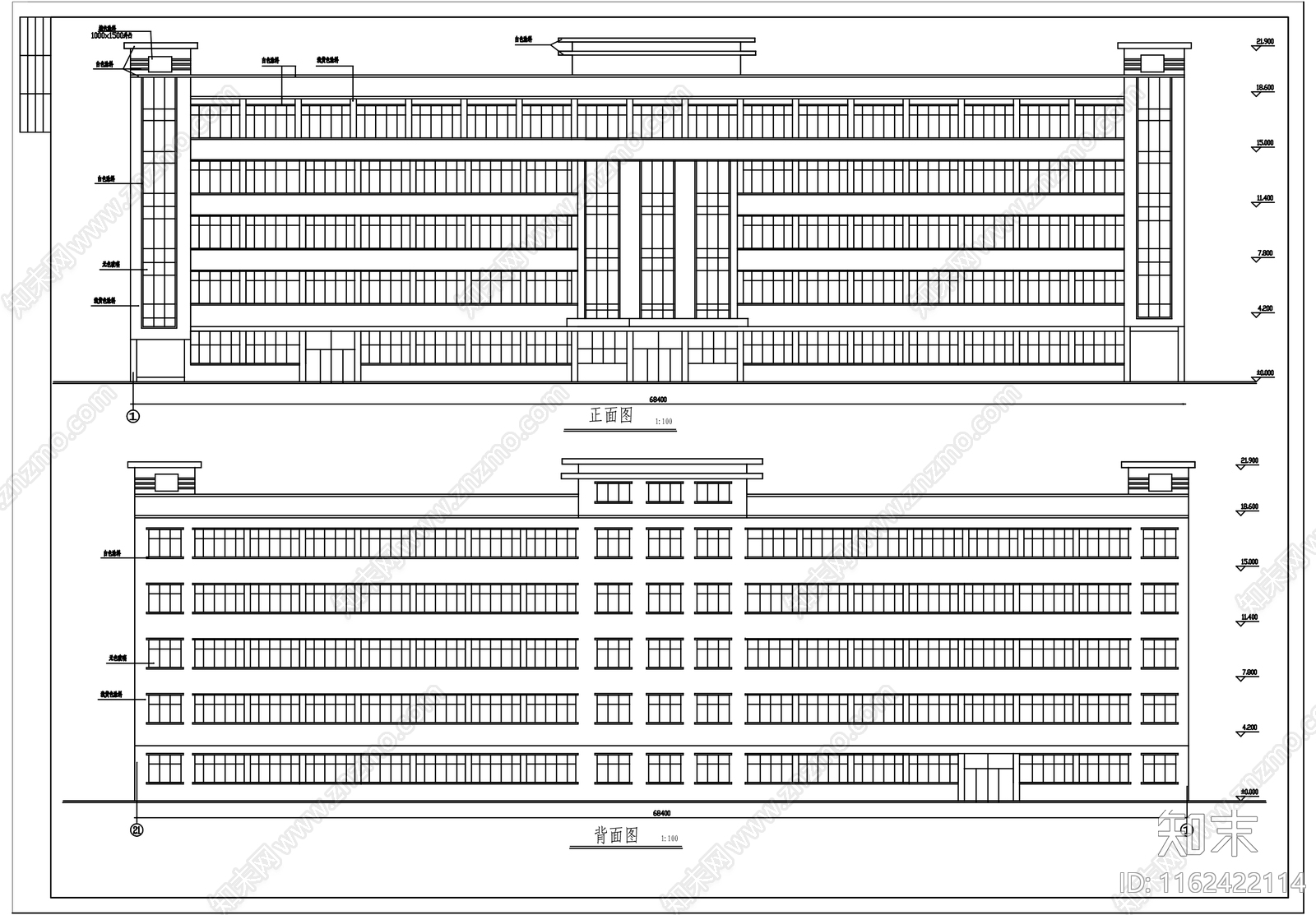 工业厂区厂房车间仓库建筑规划施工图下载【ID:1162422114】