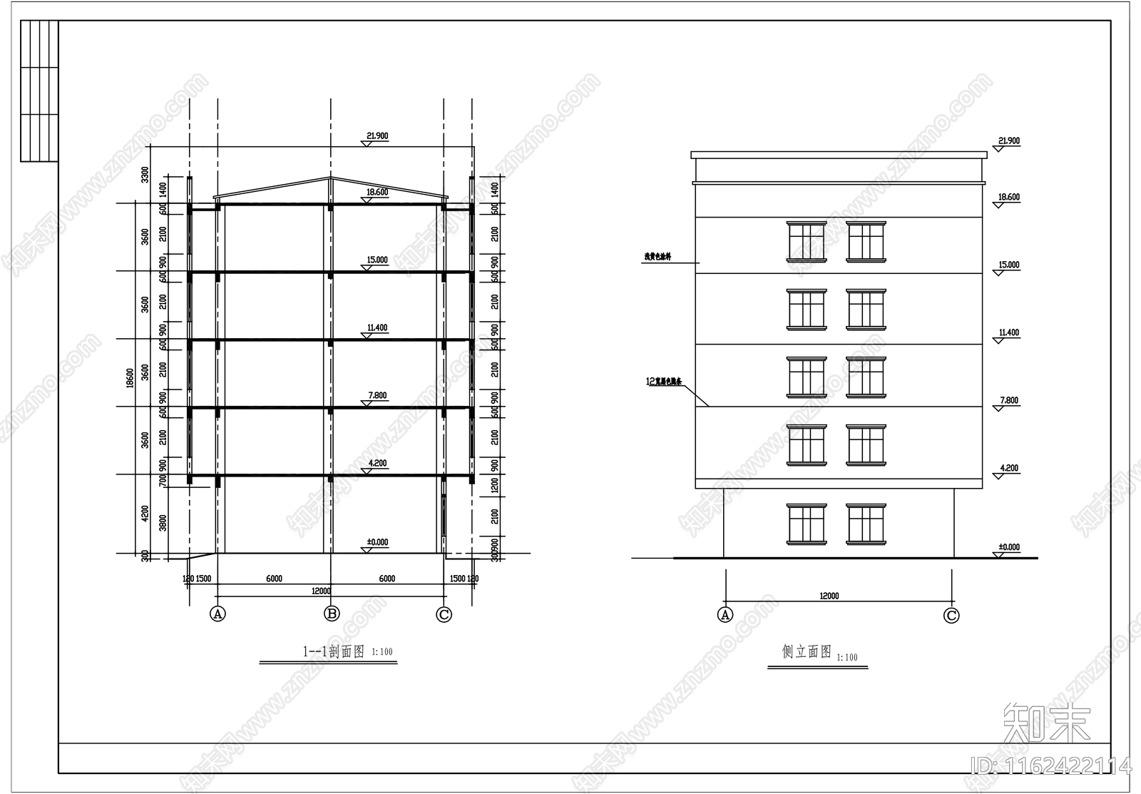 工业厂区厂房车间仓库建筑规划施工图下载【ID:1162422114】