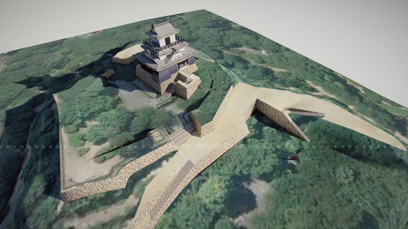 08日本古建筑城楼HamamatSU模型下载【ID:1162423945】