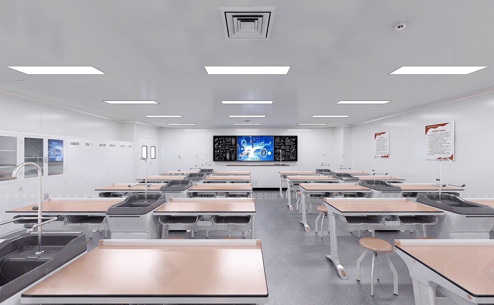 现代培训学校3D模型下载【ID:1162426263】