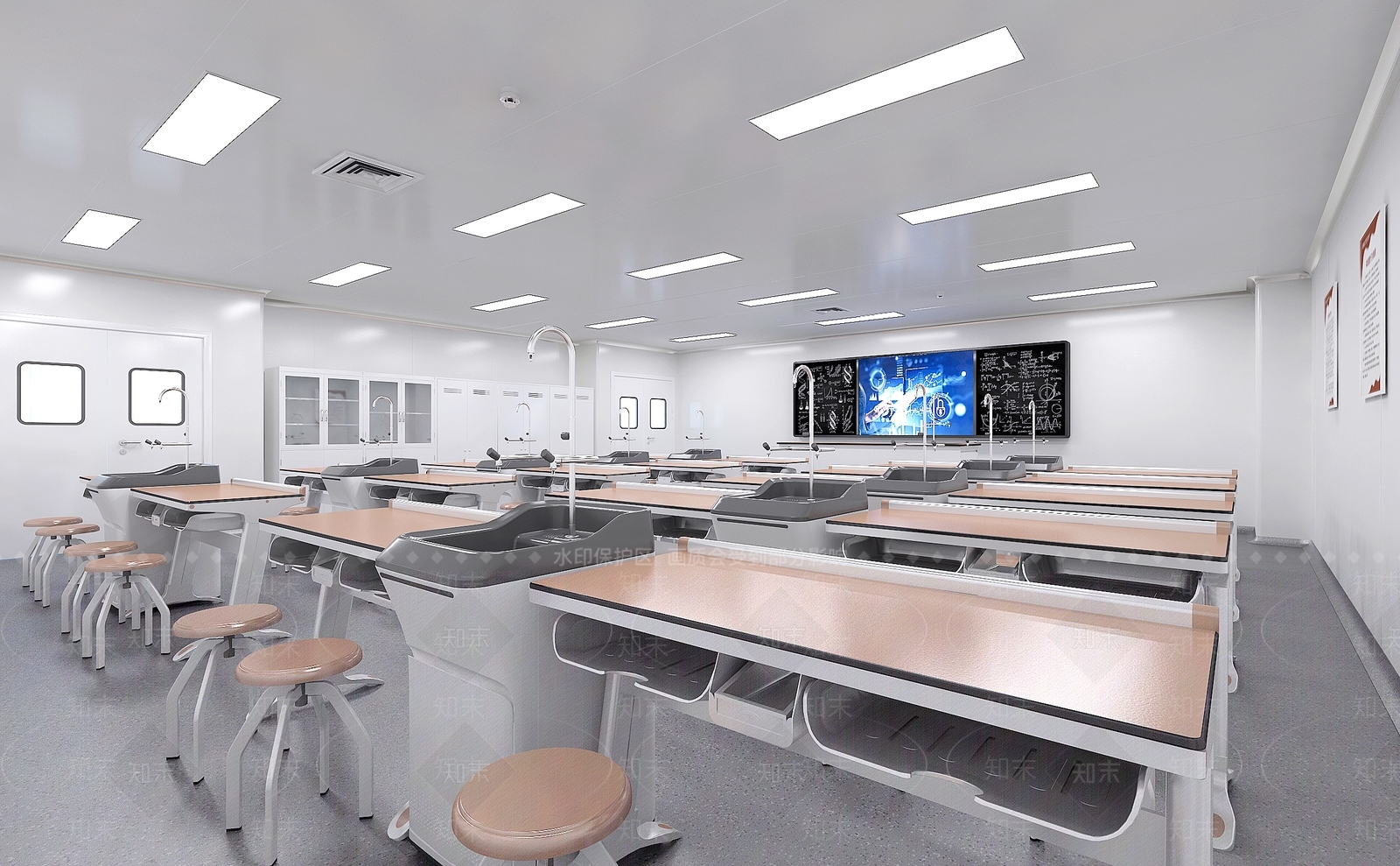 现代培训学校3D模型下载【ID:1162426263】