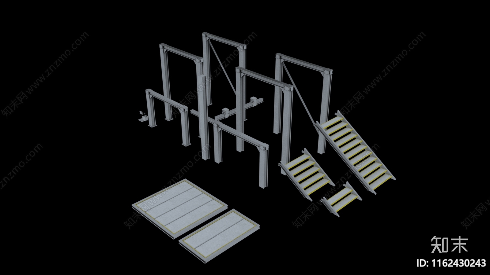 现代科幻工业设备3D模型下载【ID:1162430243】