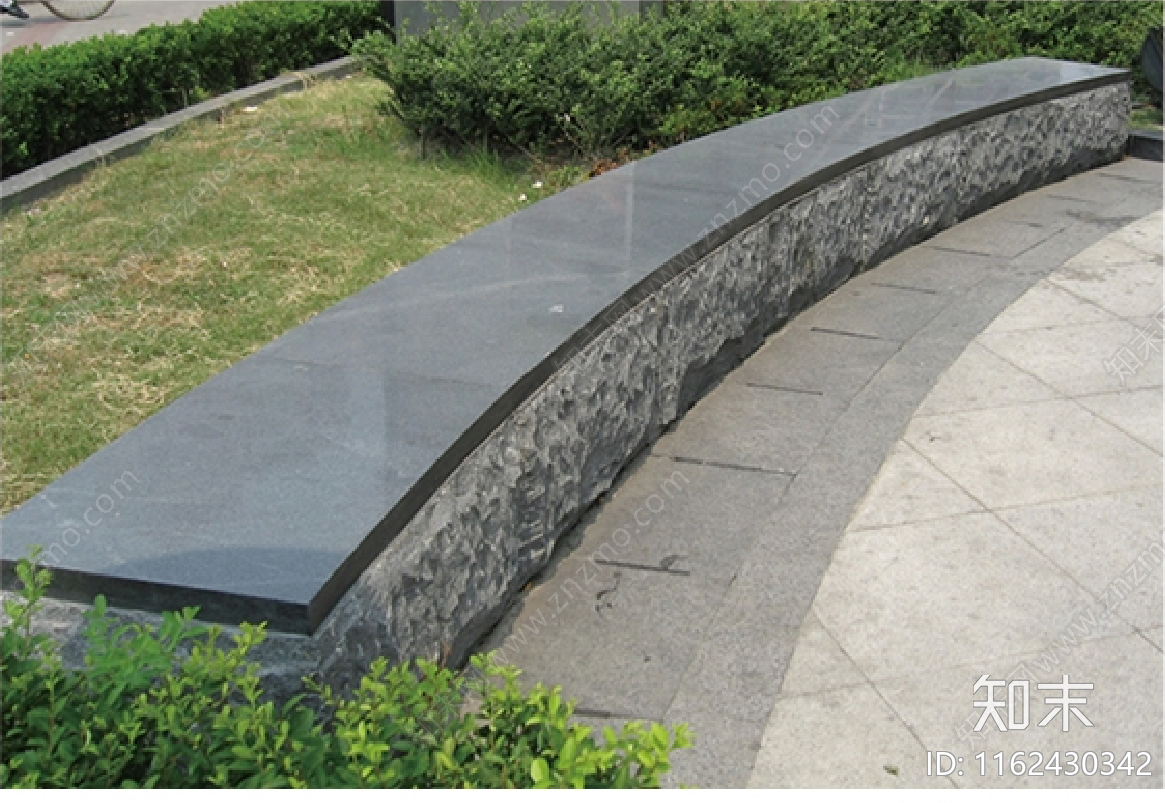 自然面石材生态座凳施工图下载【ID:1162430342】